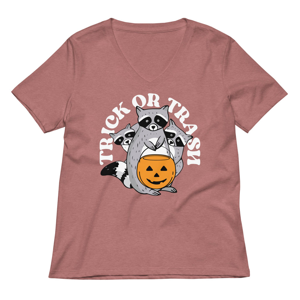 Trick Or Trash Women's V-Neck Tee