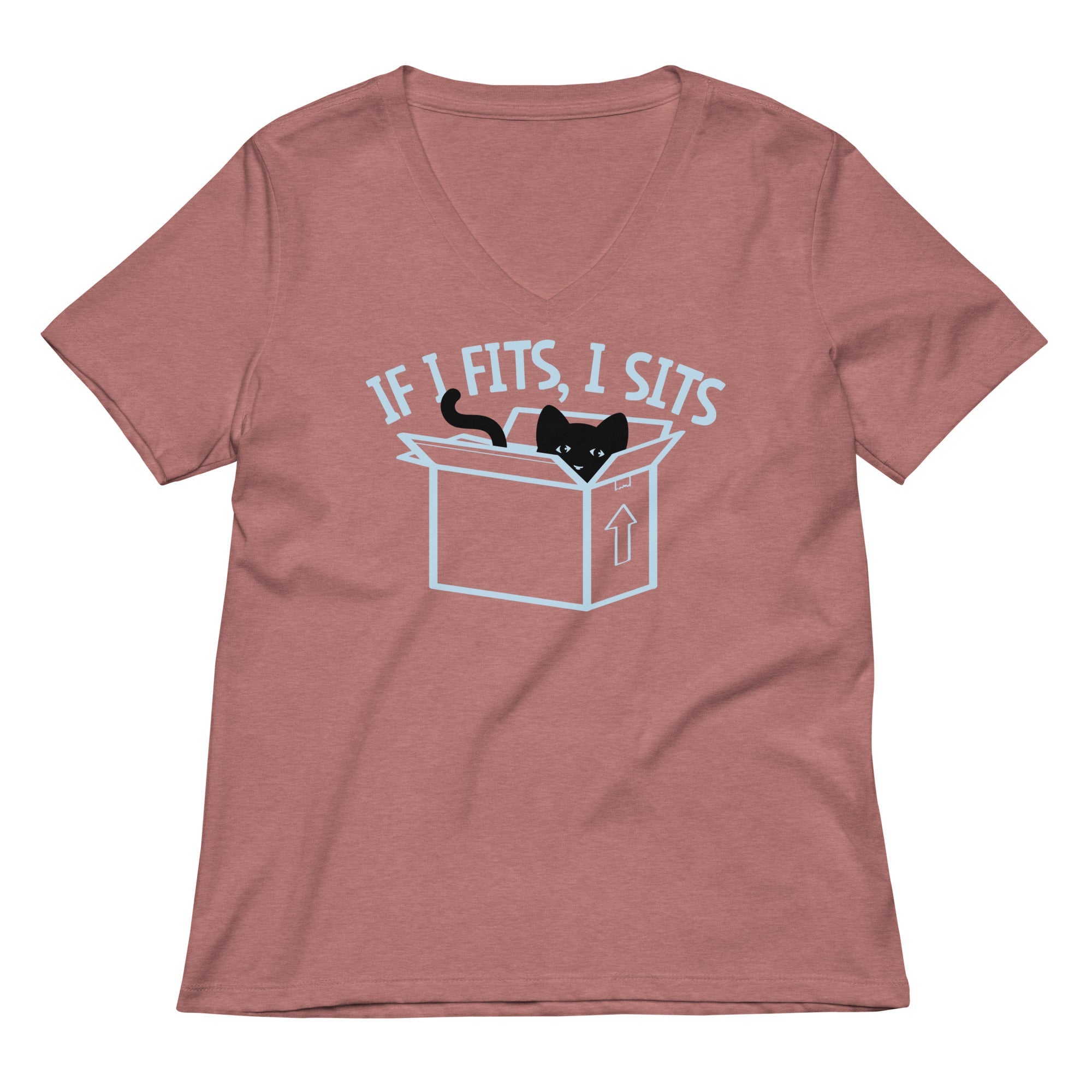 If I Fits, I Sits Women's V-Neck Tee