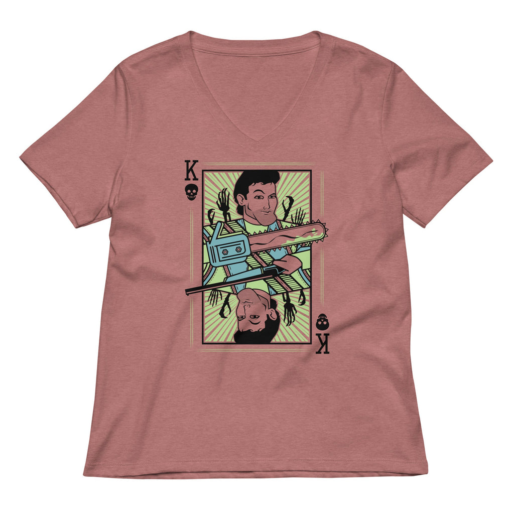 King Ash Women's V-Neck Tee