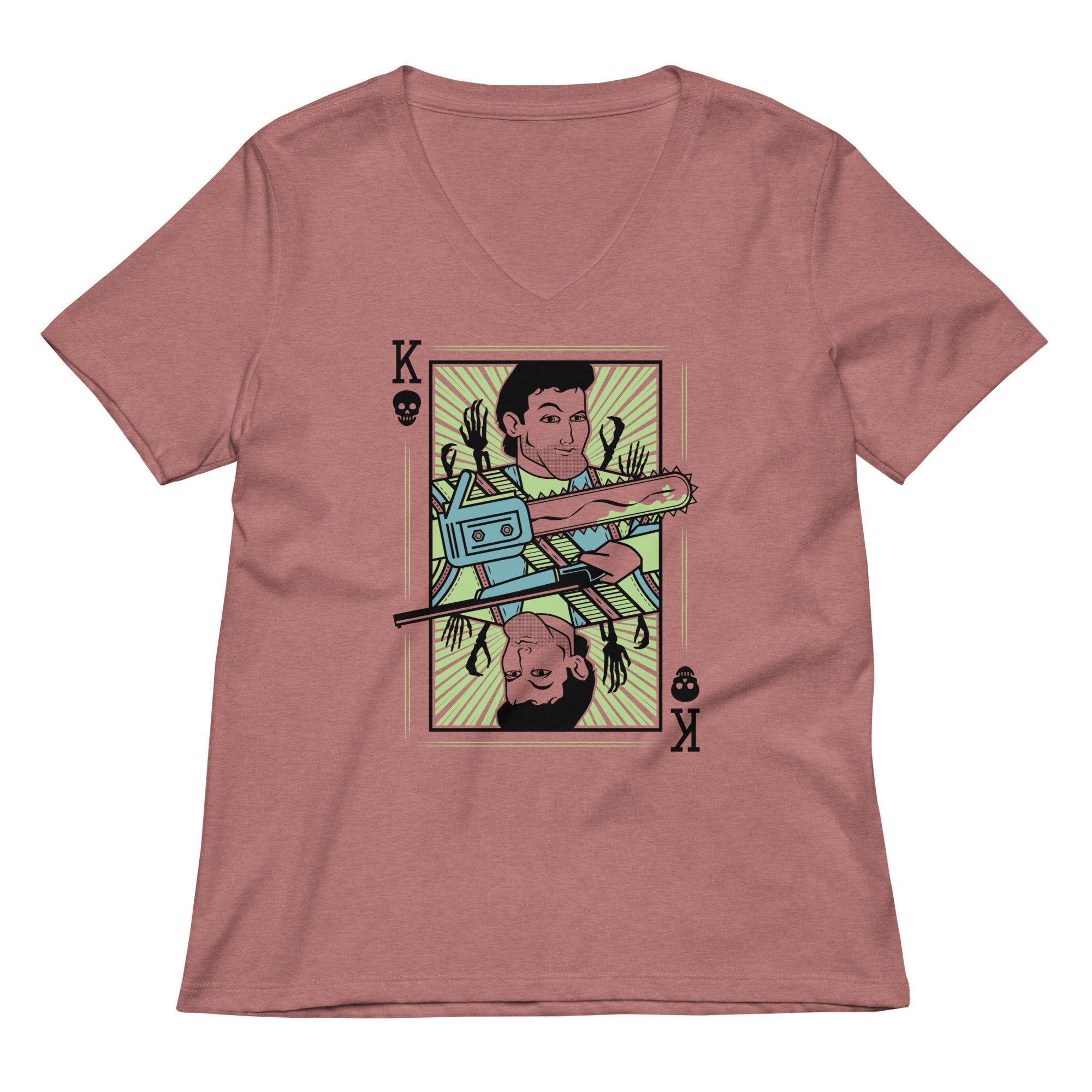 King Ash Women's V-Neck Tee