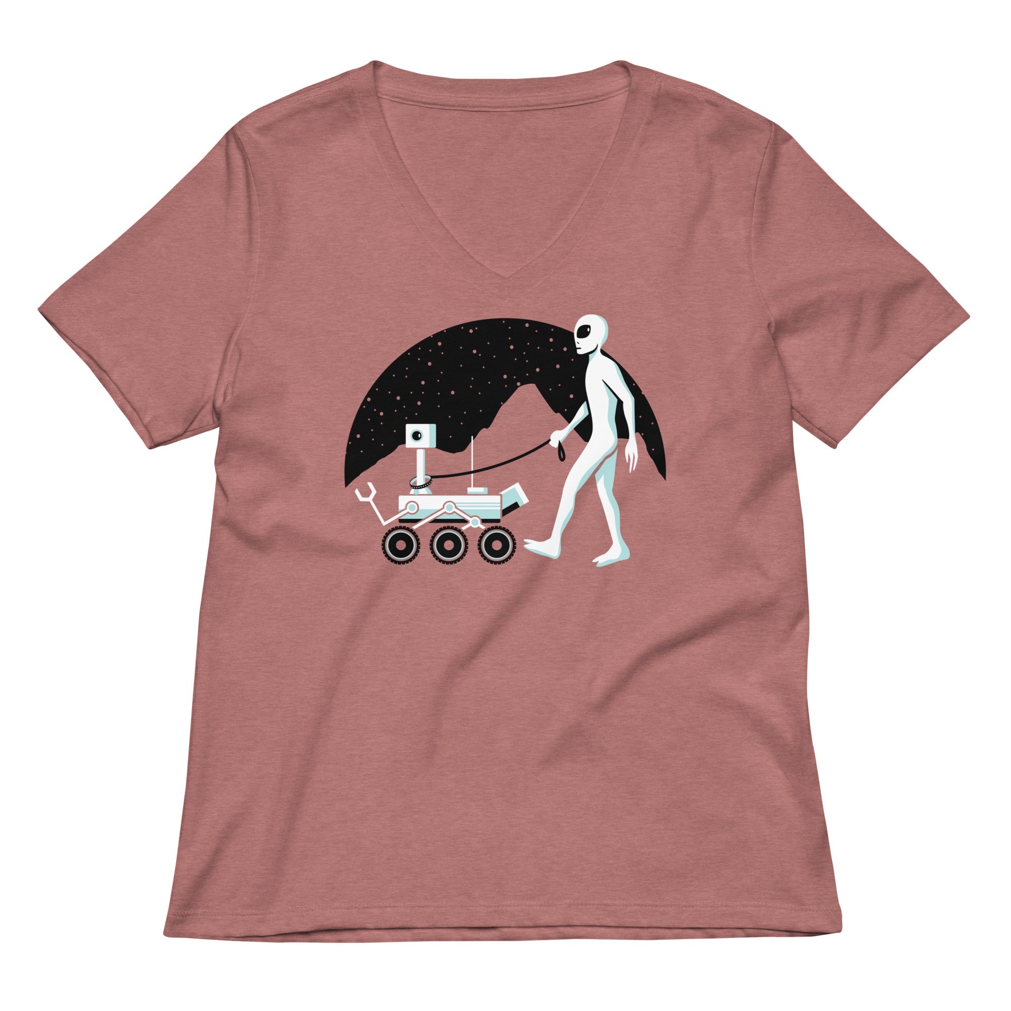 Mars Rover Women's V-Neck Tee