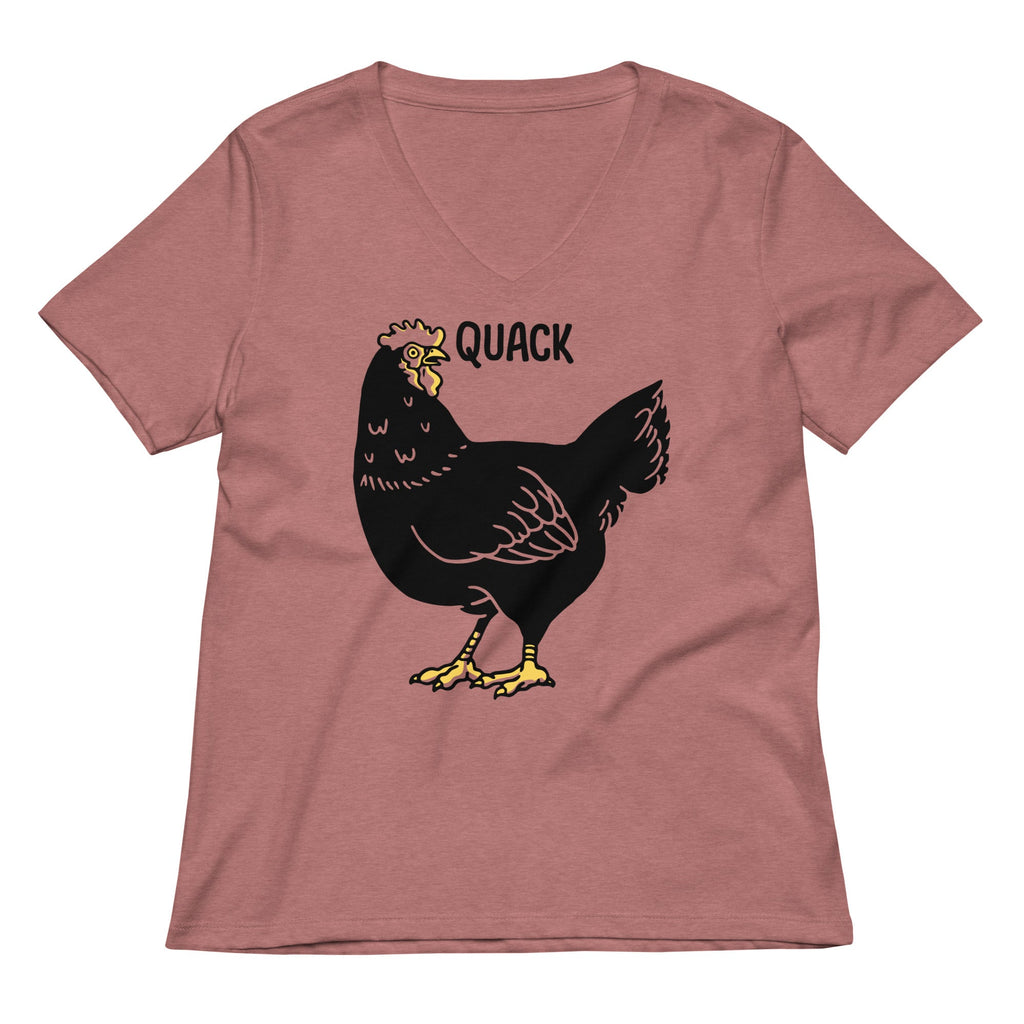 Quack Bird Women's V-Neck Tee