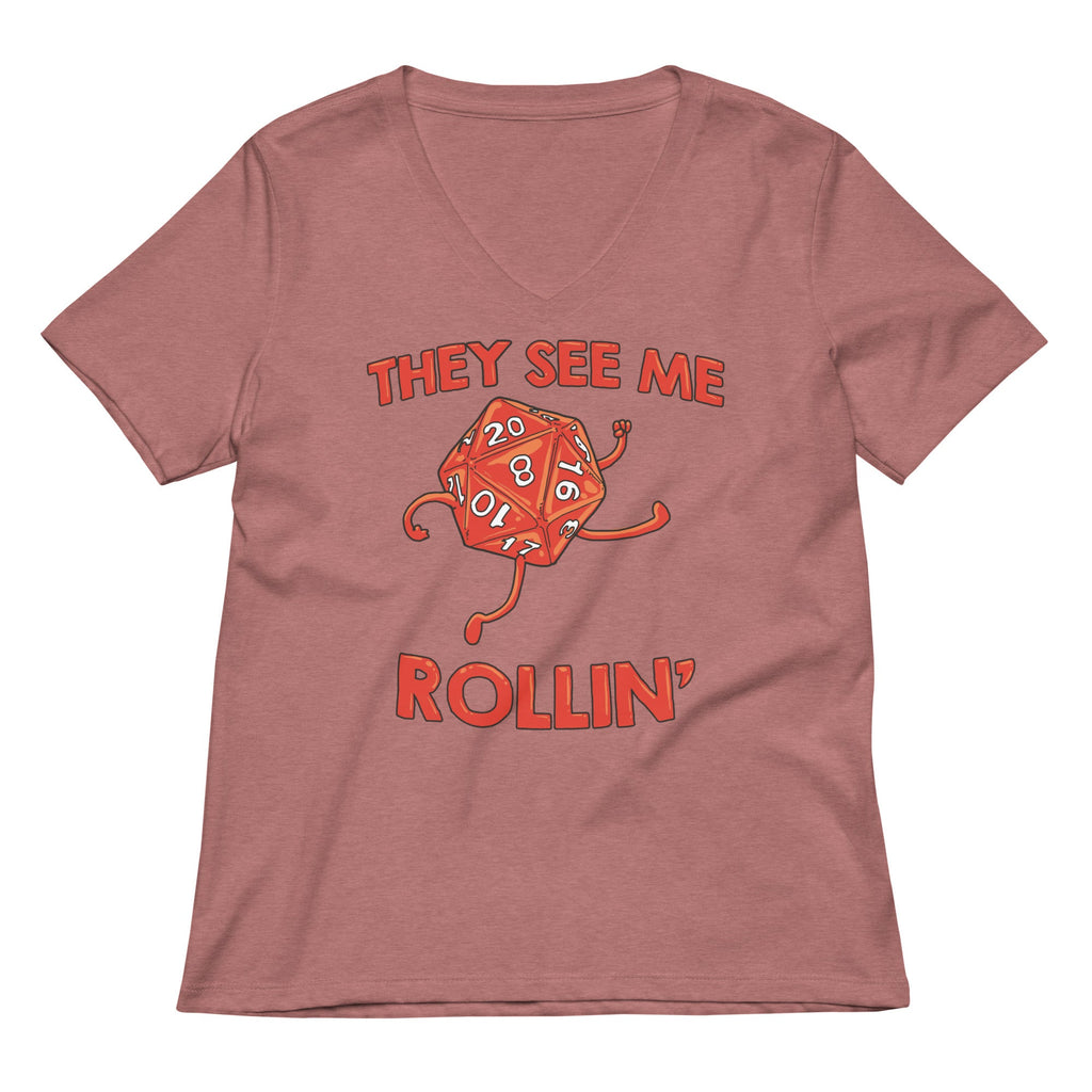They See Me Rollin' Women's V-Neck Tee