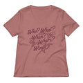 Who? What? When? Where? Wine? Women's V-Neck Tee