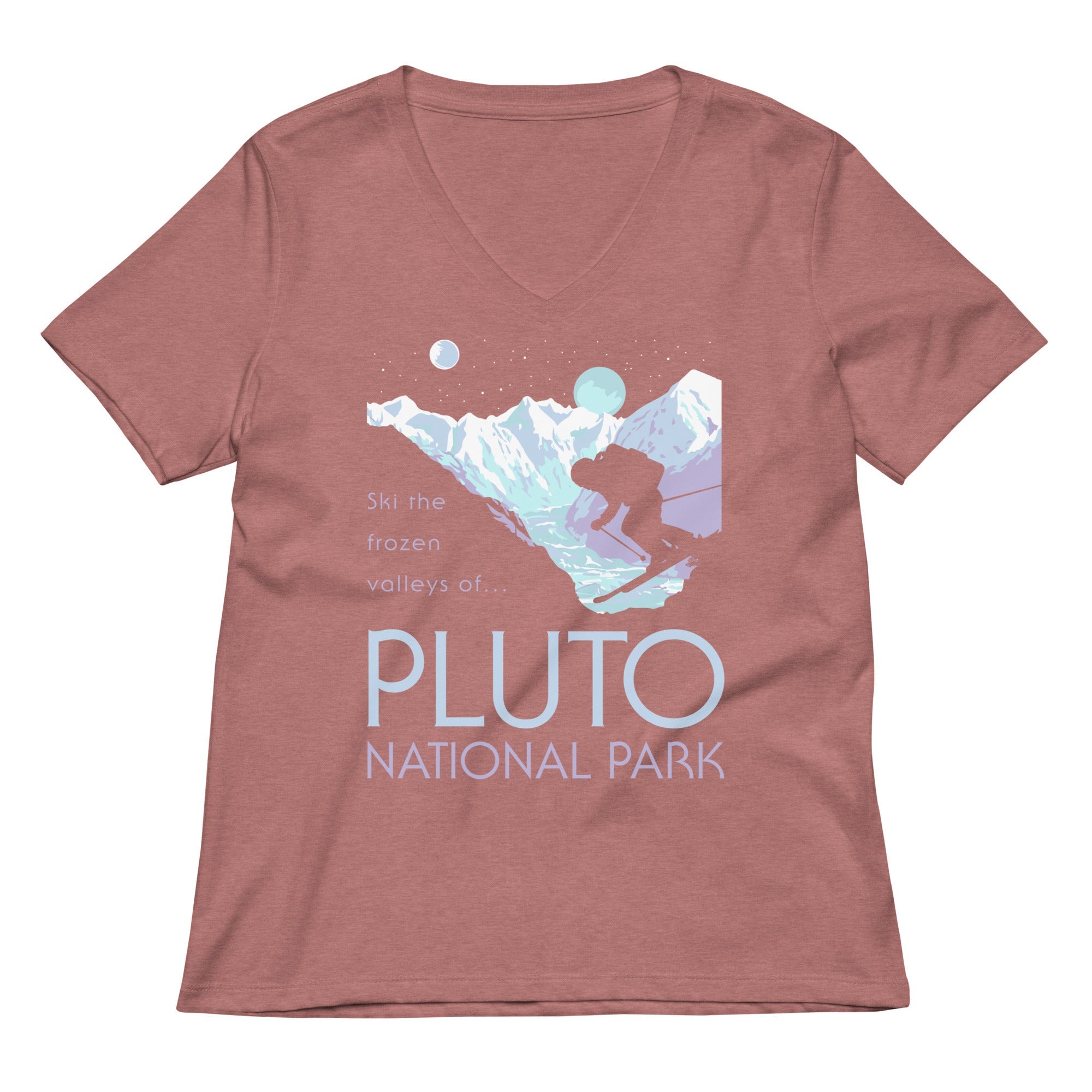 Pluto National Park Women's V-Neck Tee