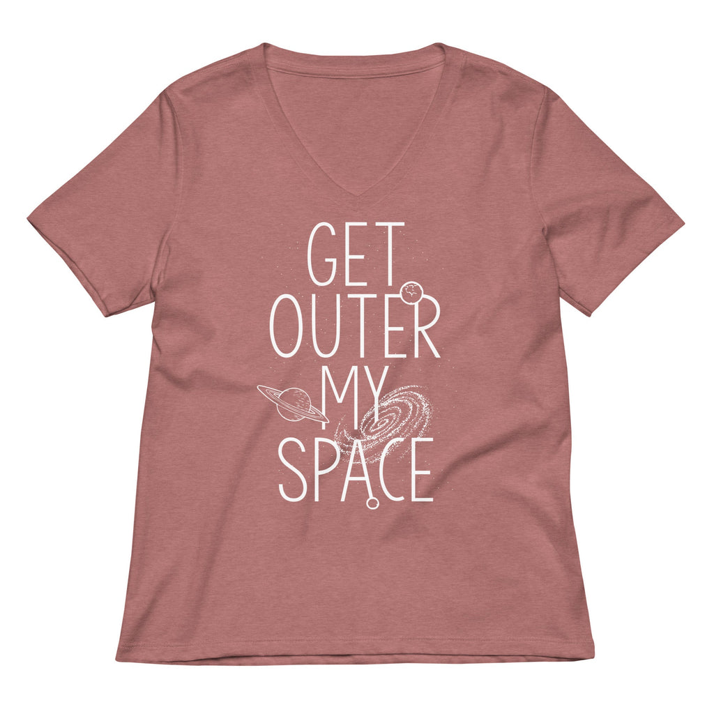 Get Outer My Space Women's V-Neck Tee