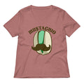 Mustachio Women's V-Neck Tee