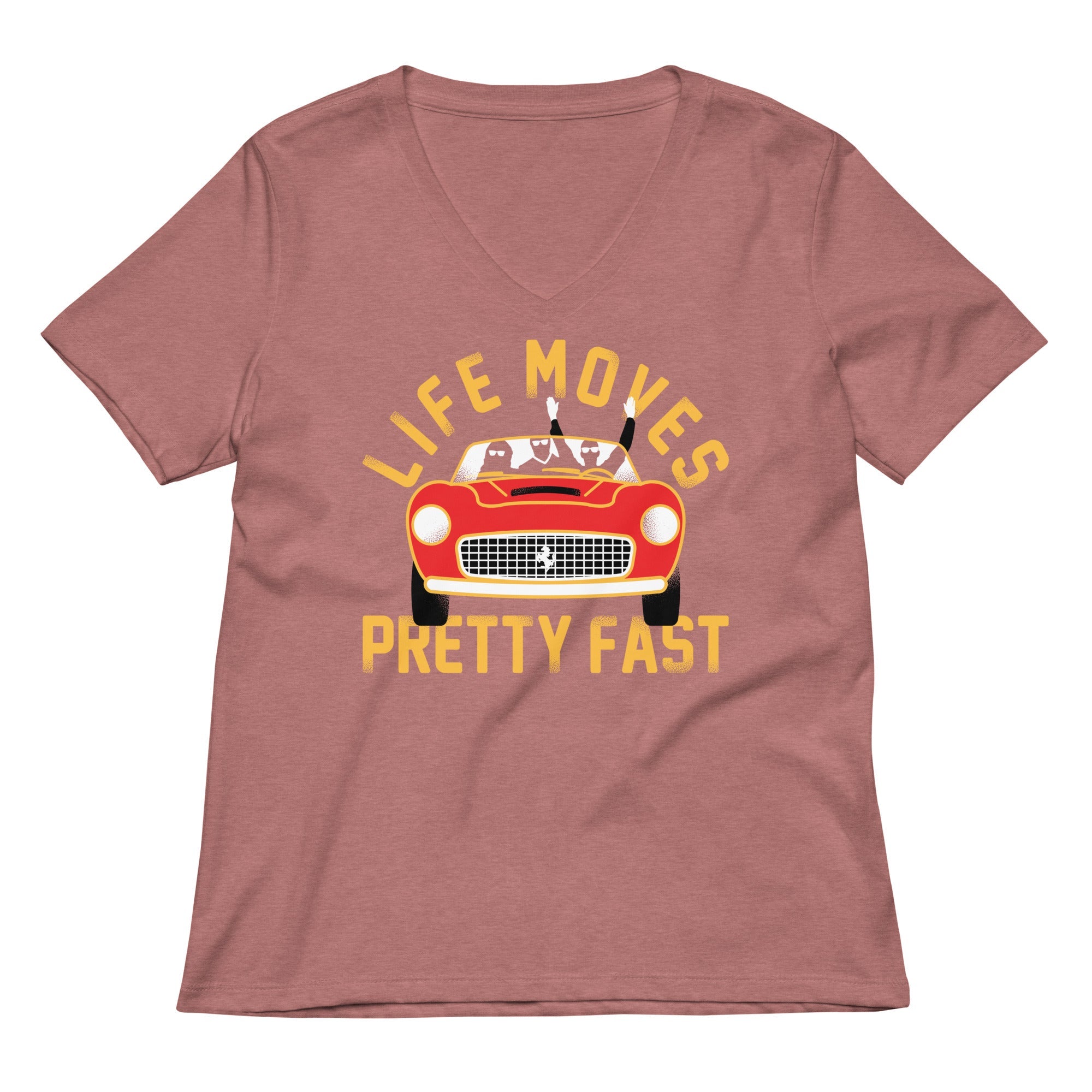 Life Moves Pretty Fast Women's V-Neck Tee