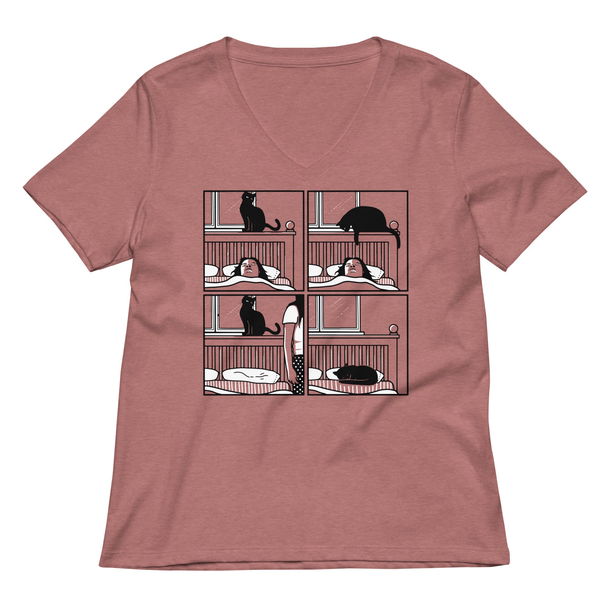Cat Tap Women's V-Neck Tee