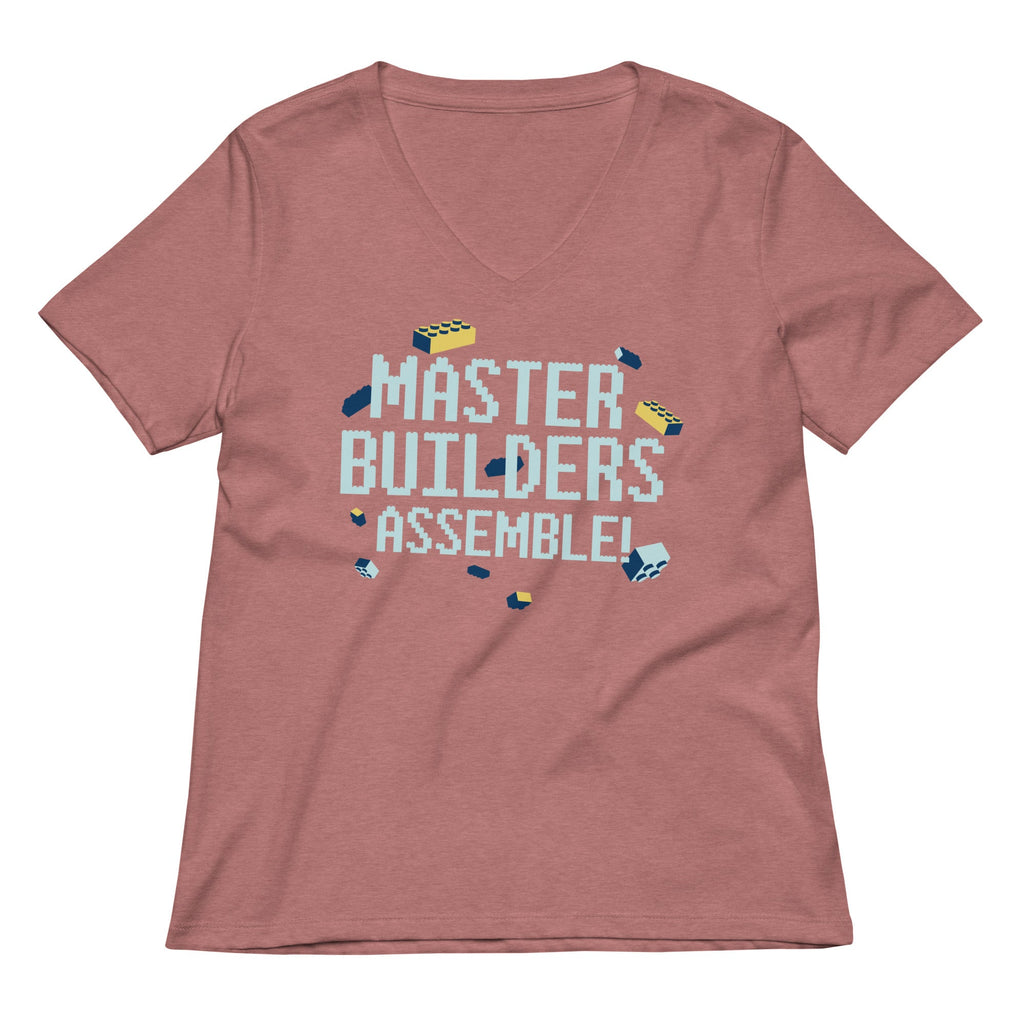 Master Builders Assemble! Women's V-Neck Tee