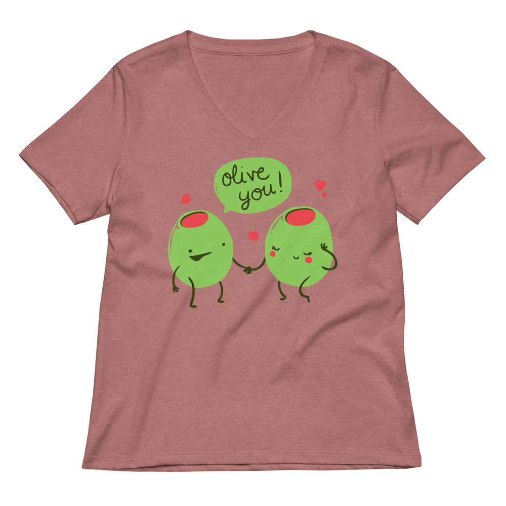 Olive You Women's V-Neck Tee