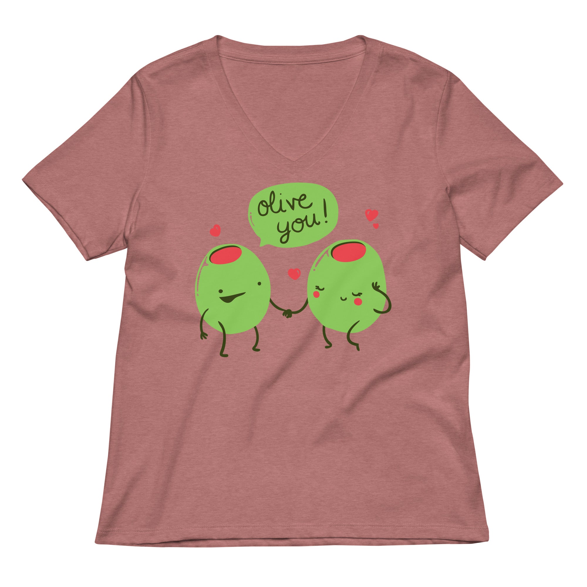 Olive You Women's V-Neck Tee