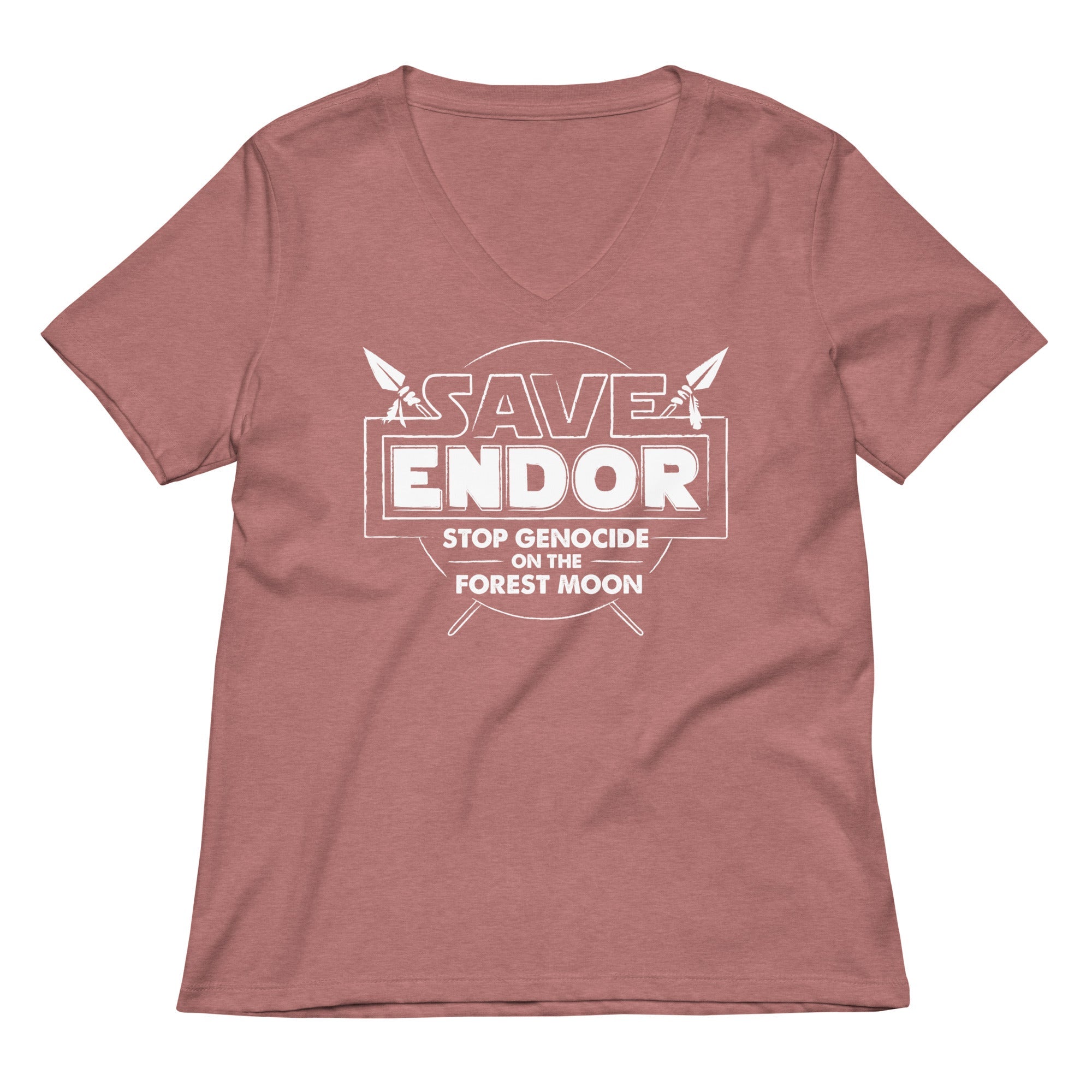 Save Endor Women's V-Neck Tee