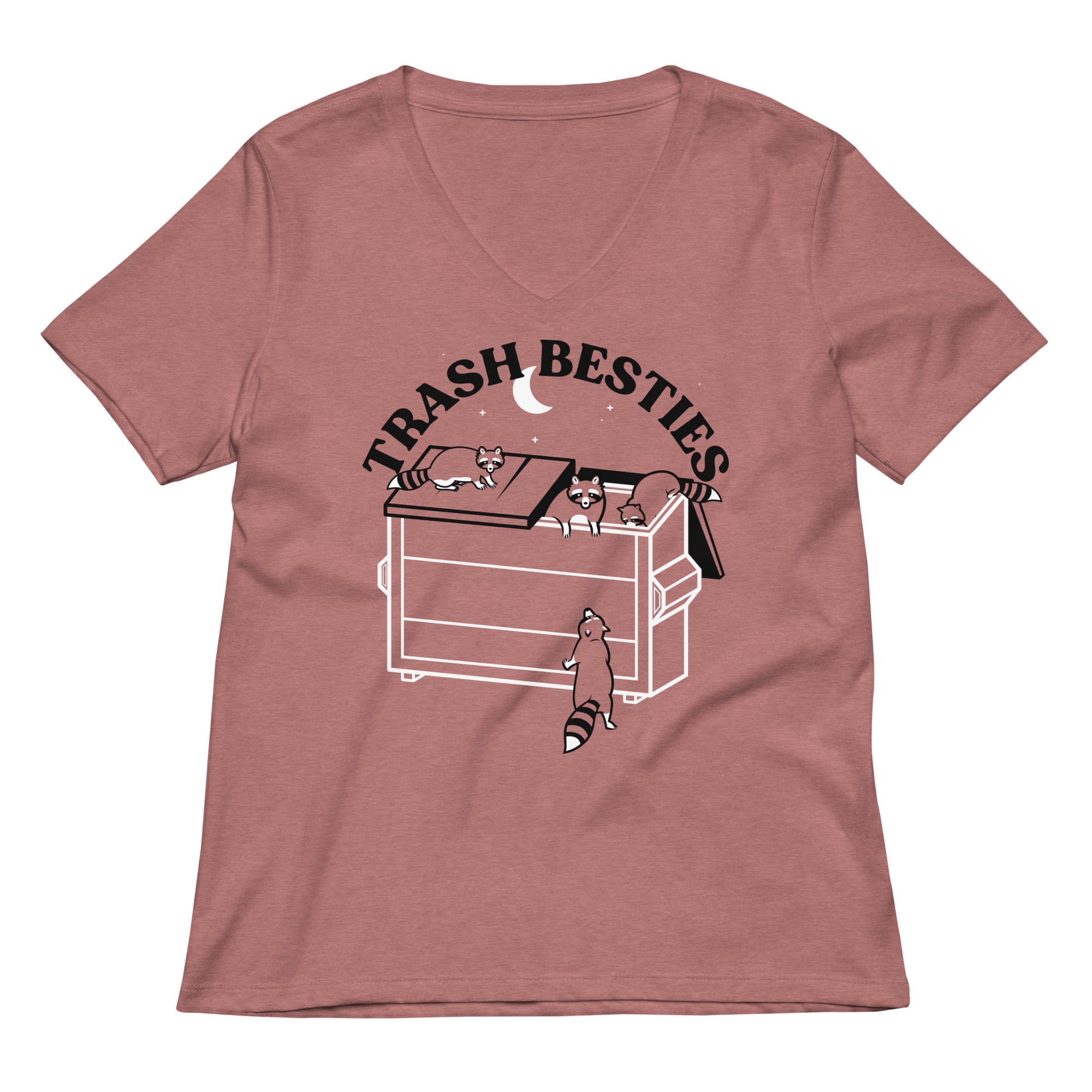 Trash Besties Women's V-Neck Tee