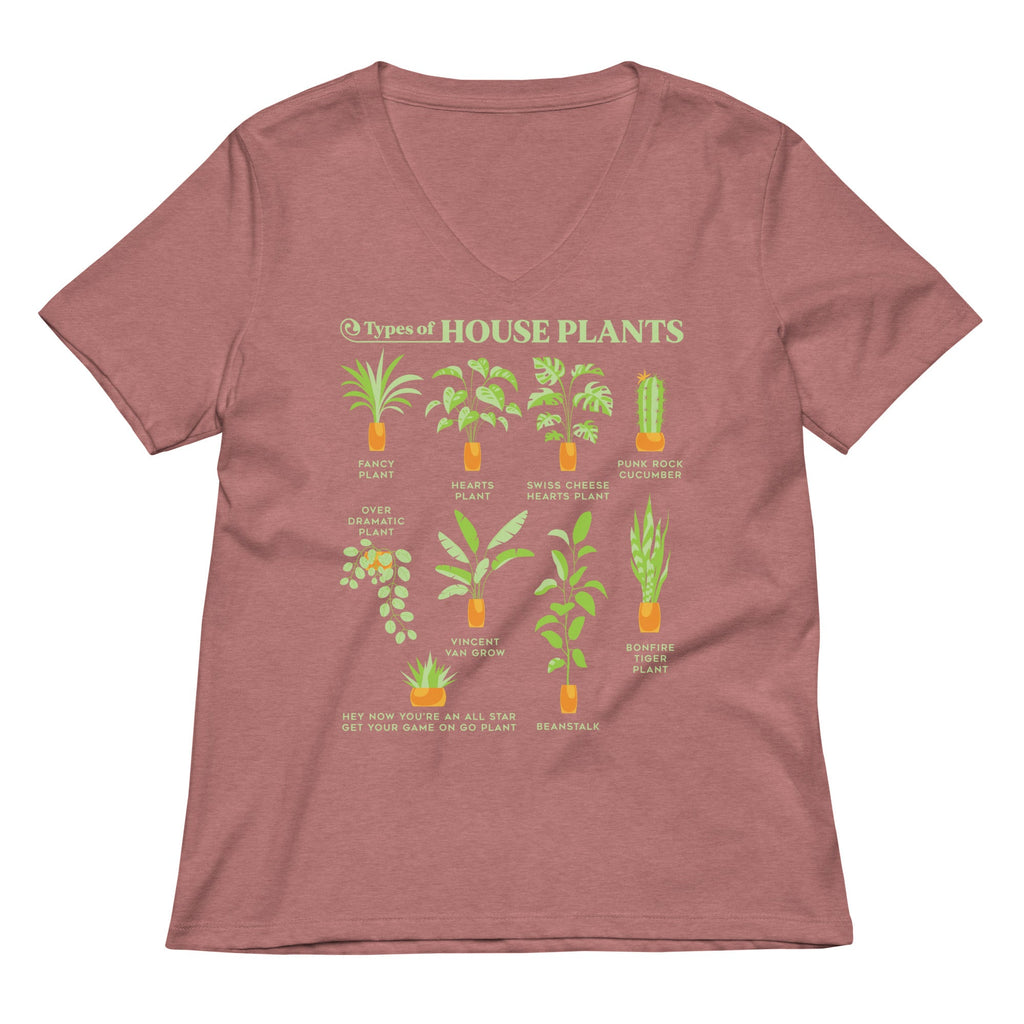 Types Of House Plants Women's V-Neck Tee