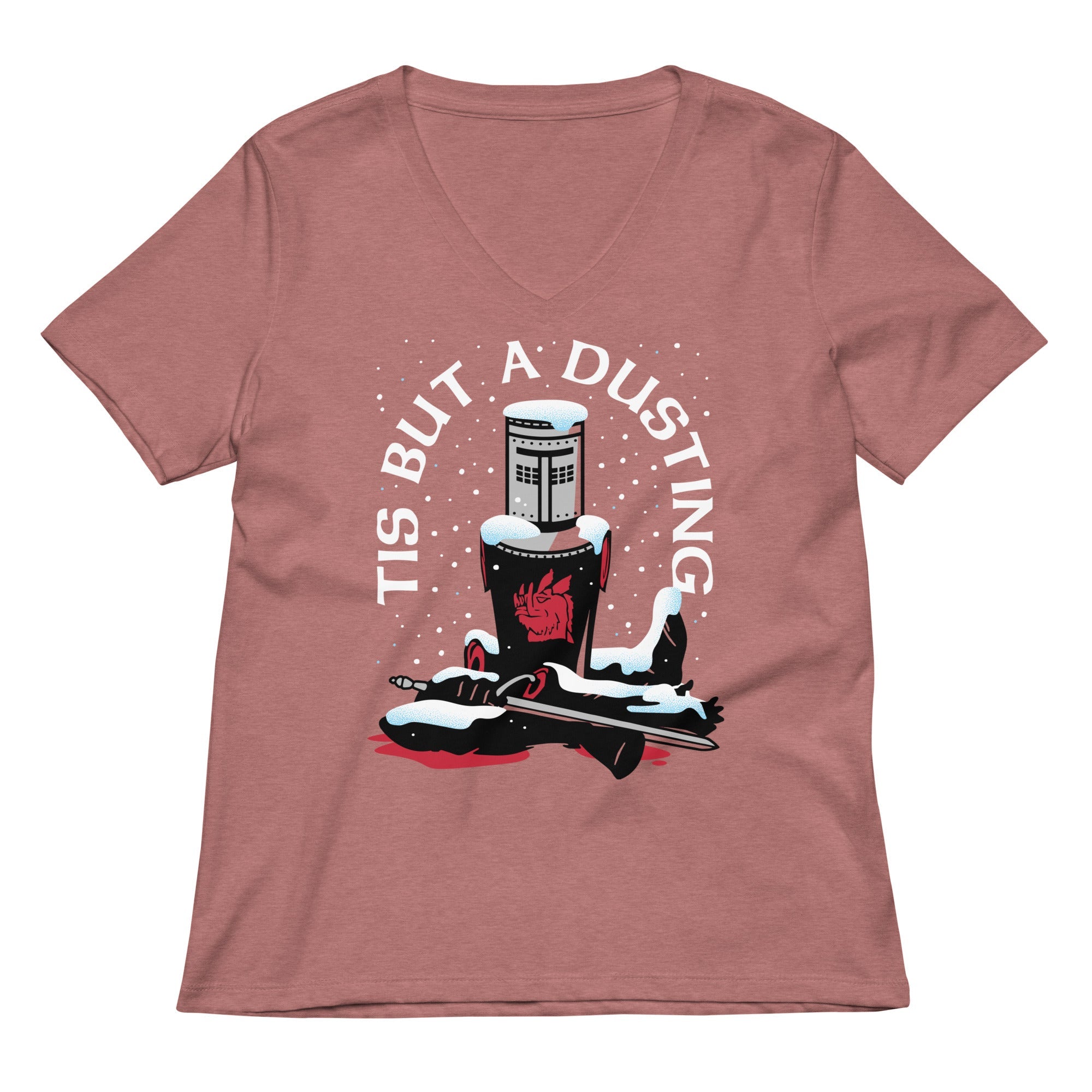 Tis But A Dusting Women's V-Neck Tee