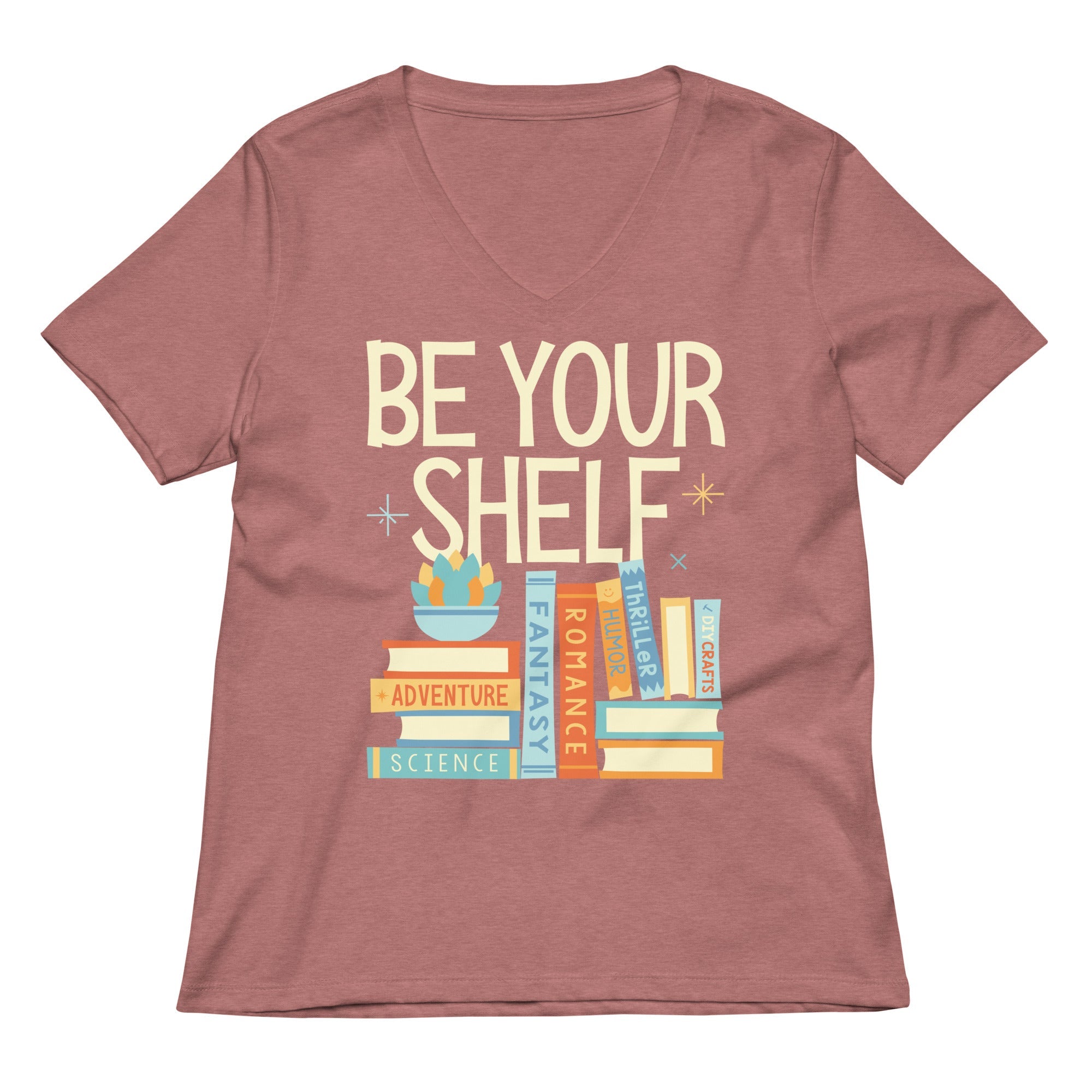 Be Your Shelf Women's V-Neck Tee