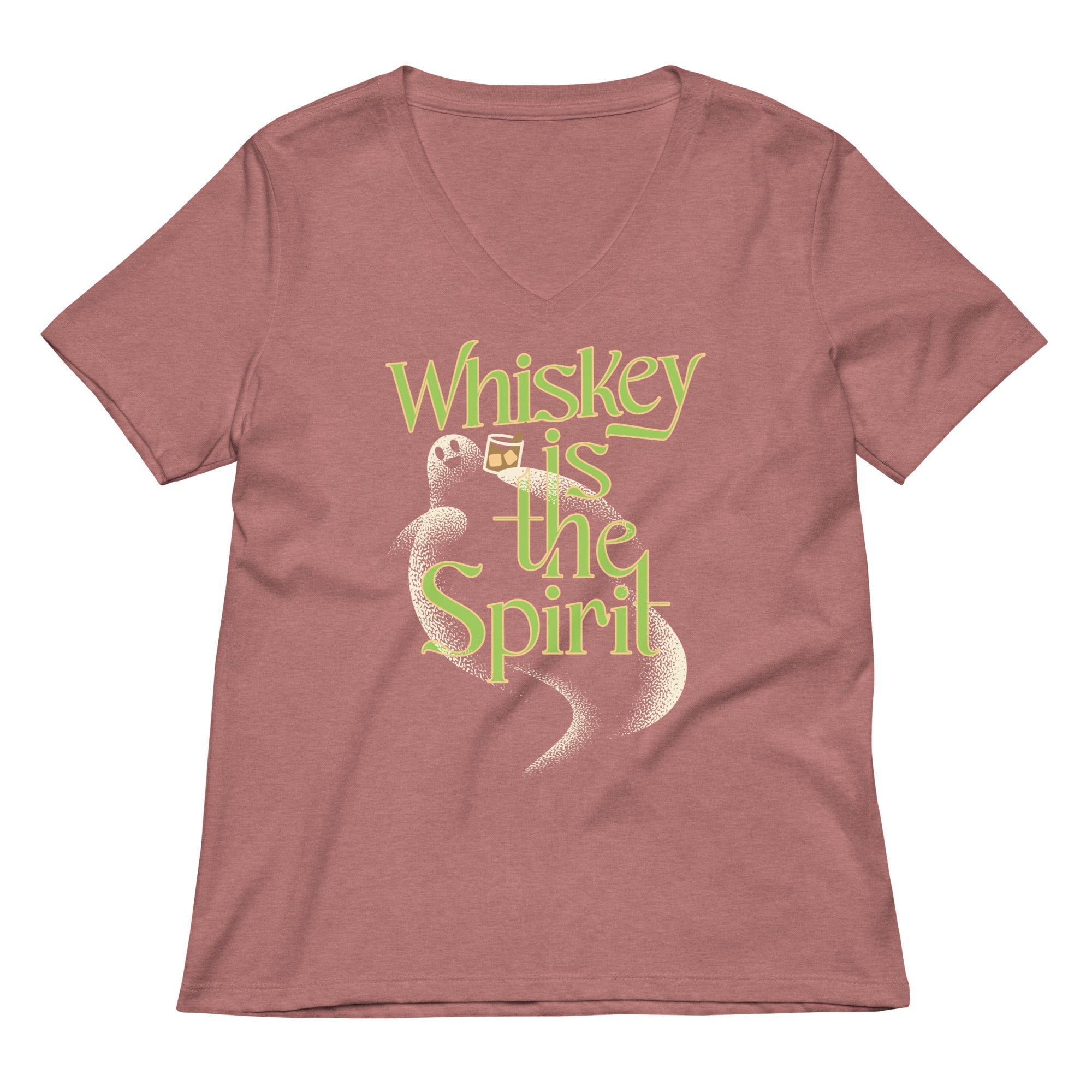 Whiskey Is The Spirit Women's V-Neck Tee