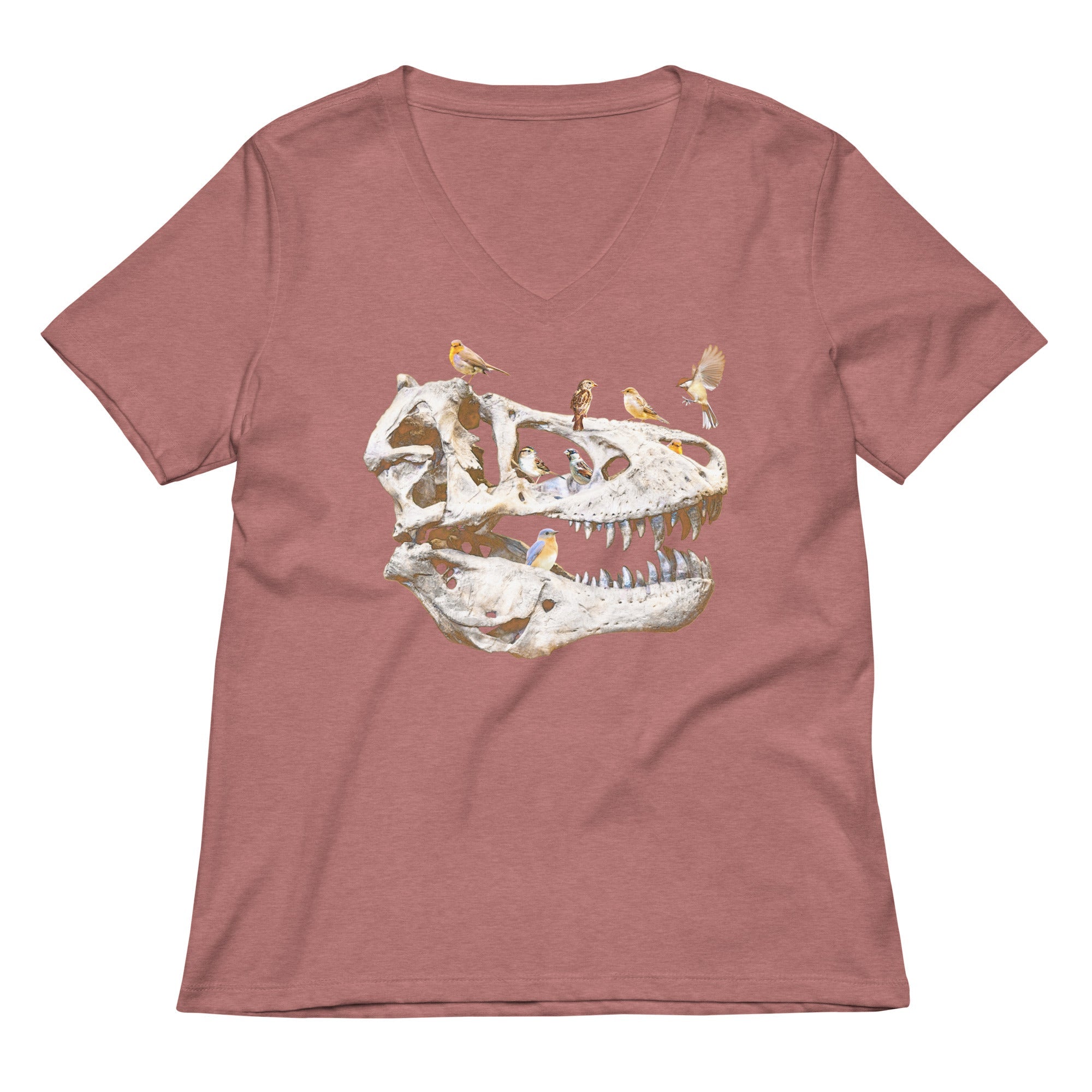 Bird Bones Women's V-Neck Tee