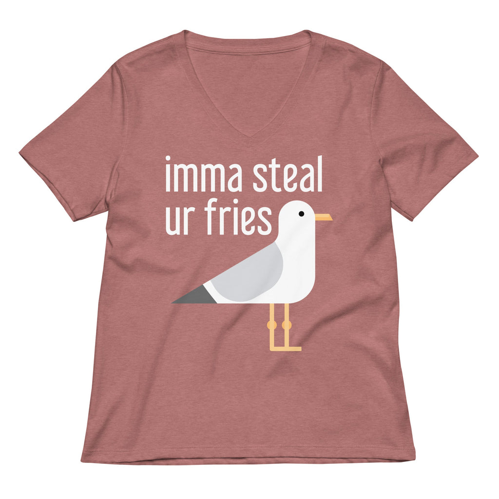 Imma Steal Ur Fries Women's V-Neck Tee