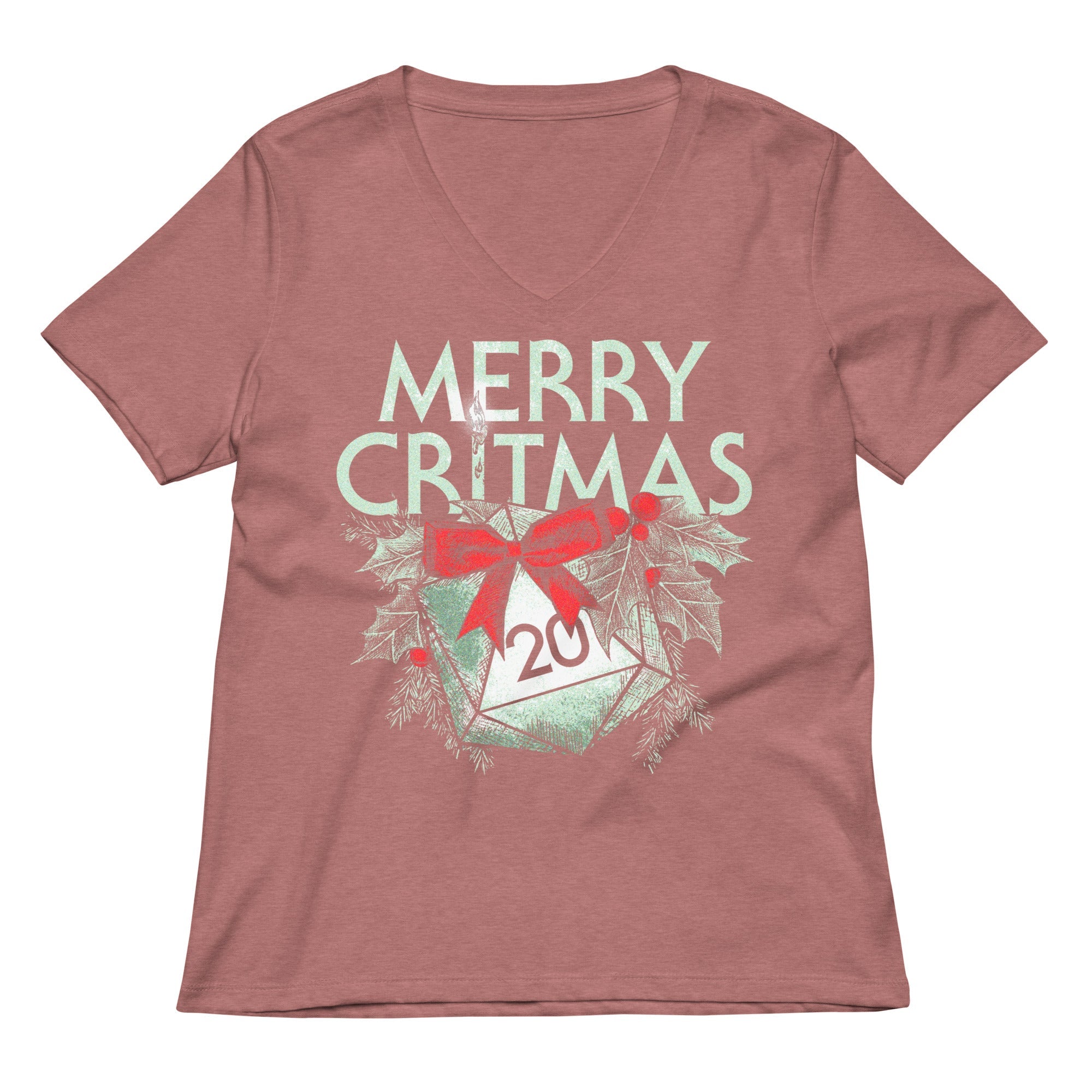 Merry Critmas Women's V-Neck Tee