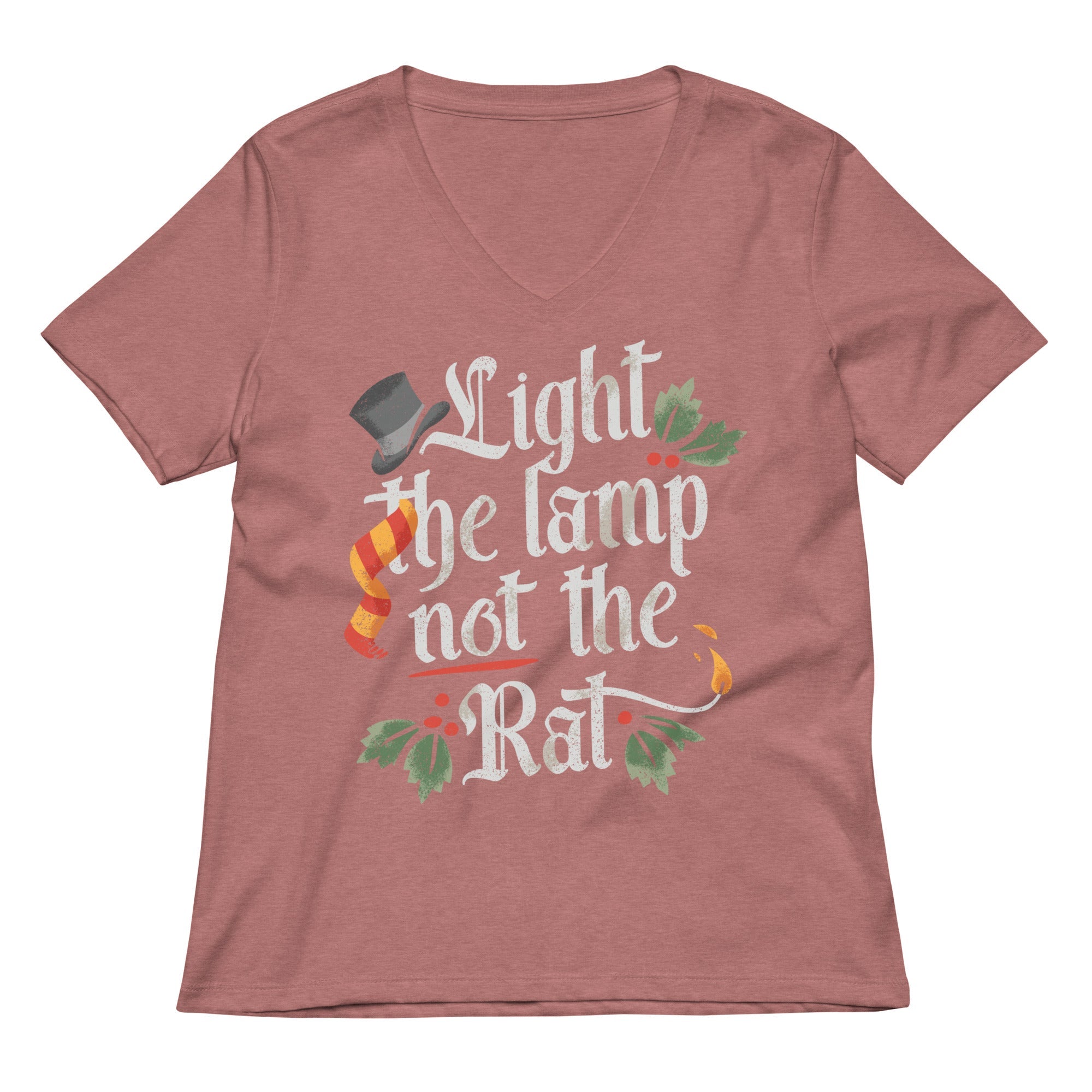 Light The Lamp Not The Rat Women's V-Neck Tee