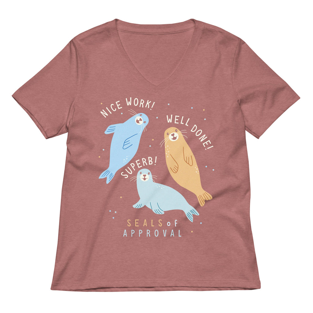 Seals Of Approval Women's V-Neck Tee