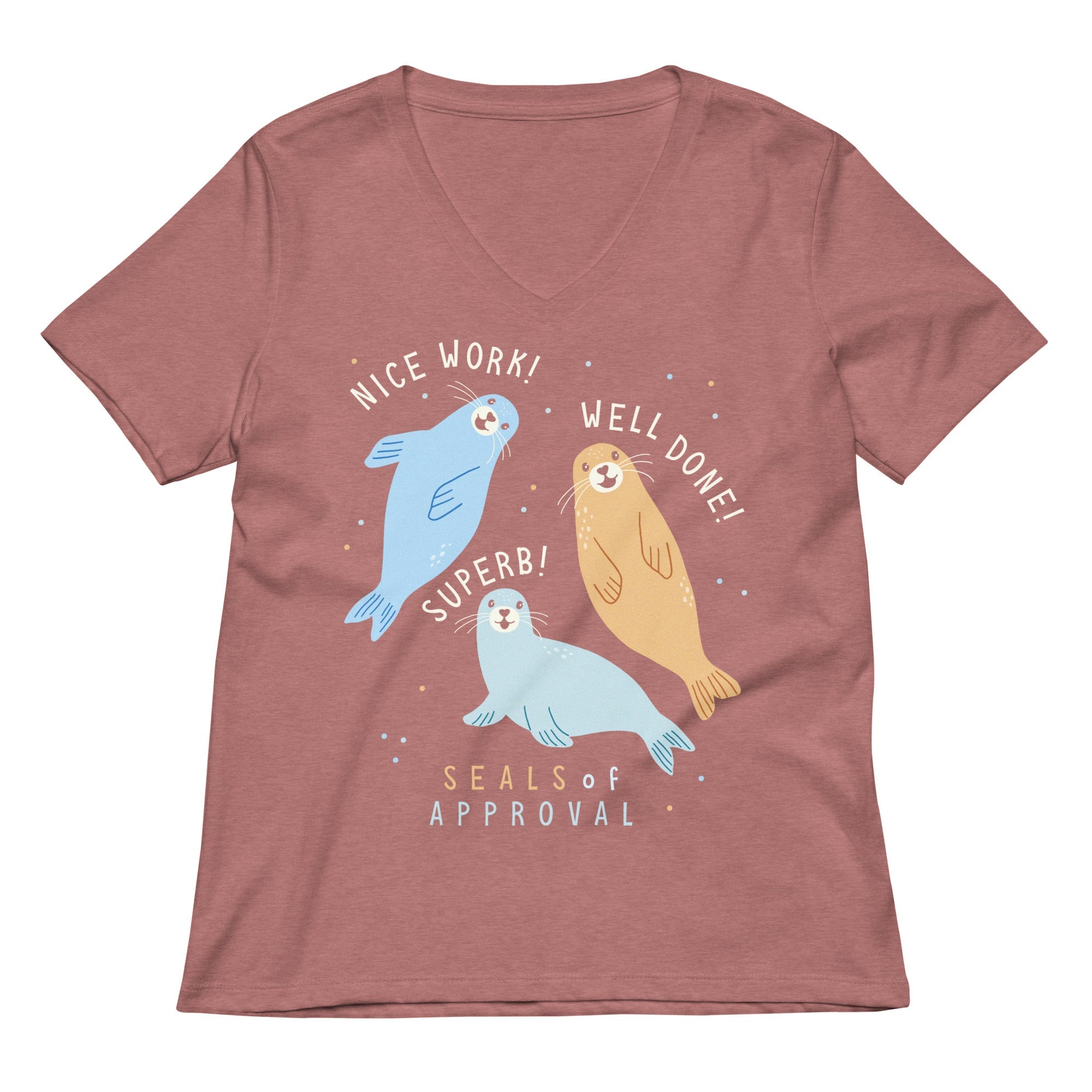 Seals Of Approval Women's V-Neck Tee