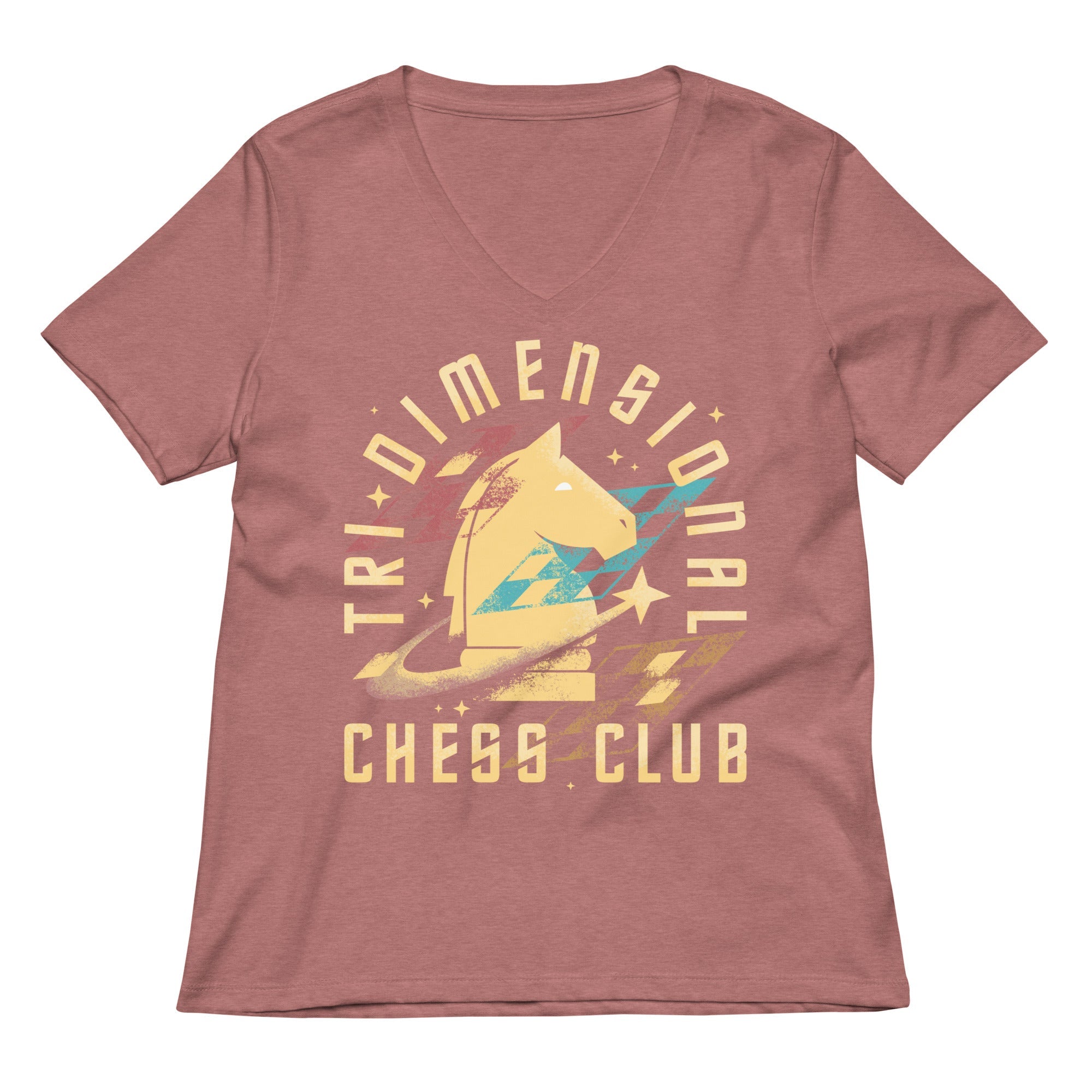 Tri-Dimensional Chess Club Women's V-Neck Tee