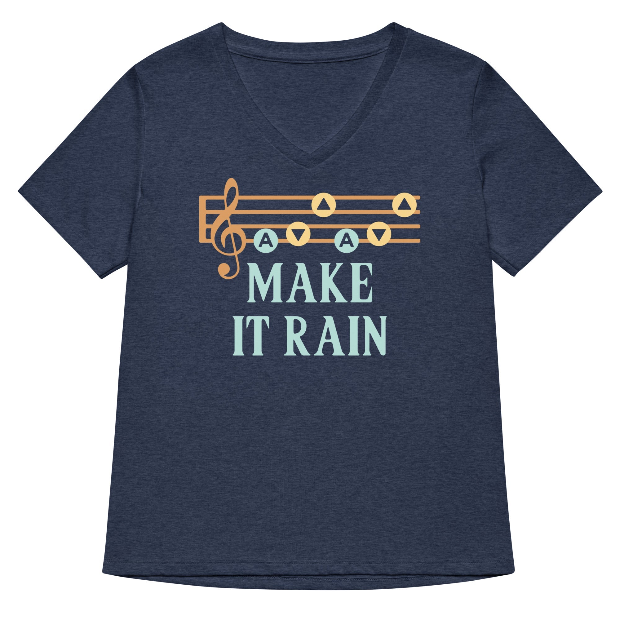 Make It Rain Women's V-Neck Tee