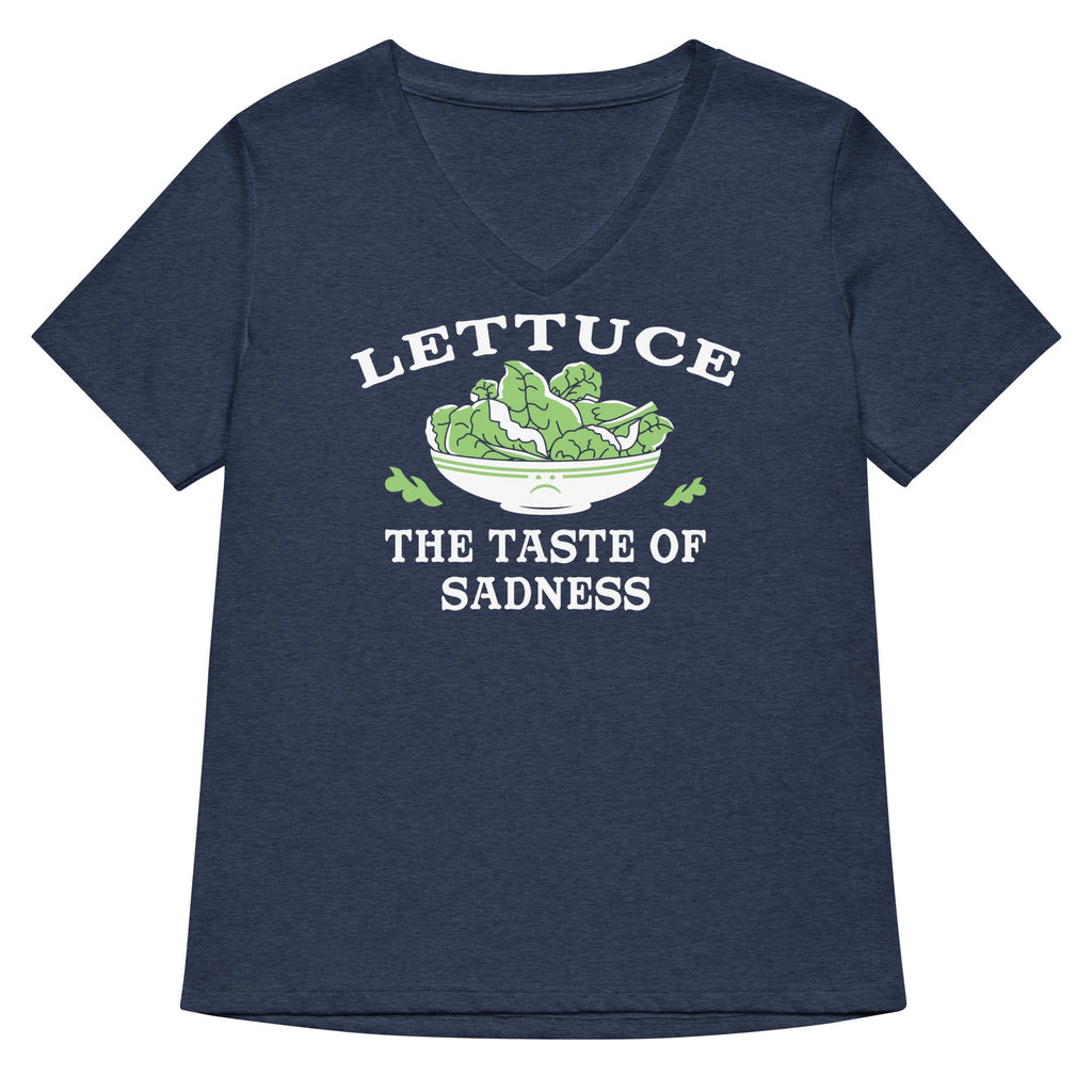 Lettuce, The Taste Of Sadness Women's V-Neck Tee