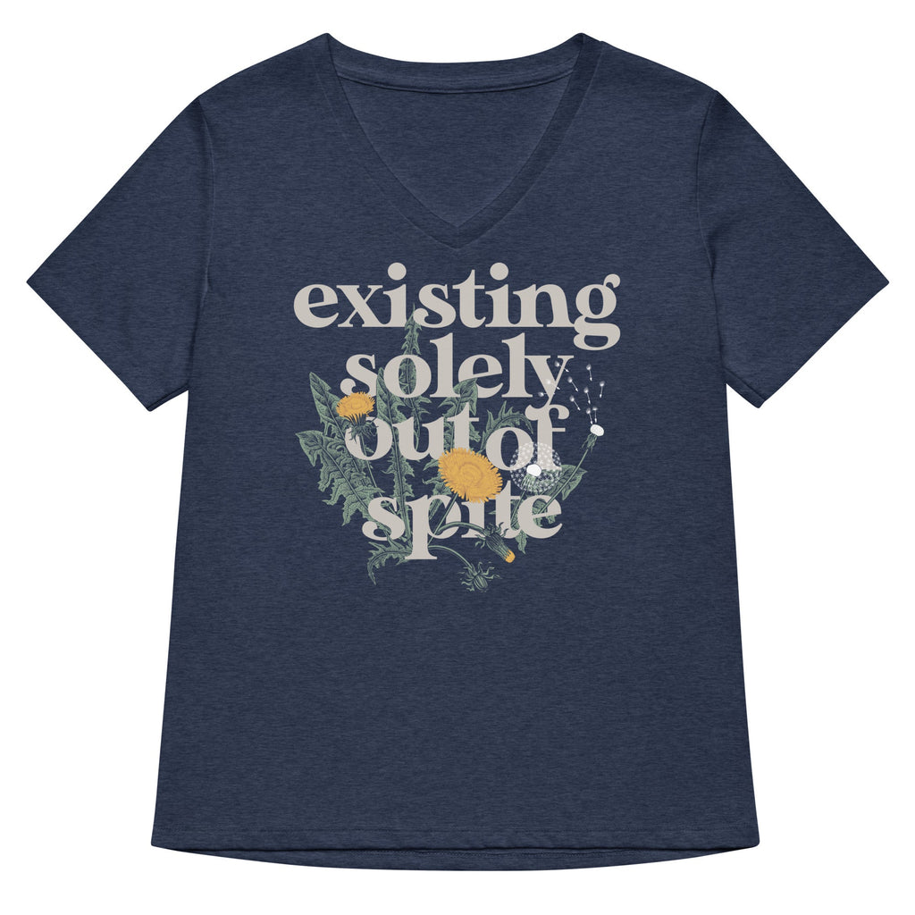 Existing Solely Out Of Spite Women's V-Neck Tee