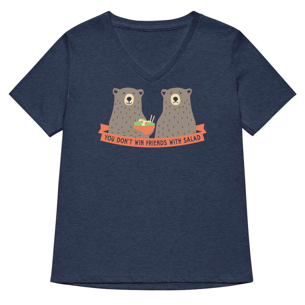 You Don't Win Friends With Salad Women's V-Neck Tee