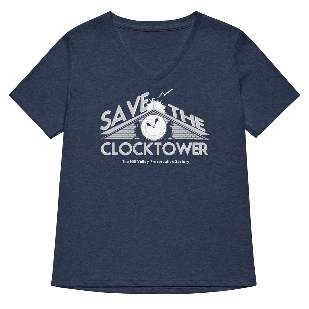 Save The Clocktower Women's V-Neck Tee