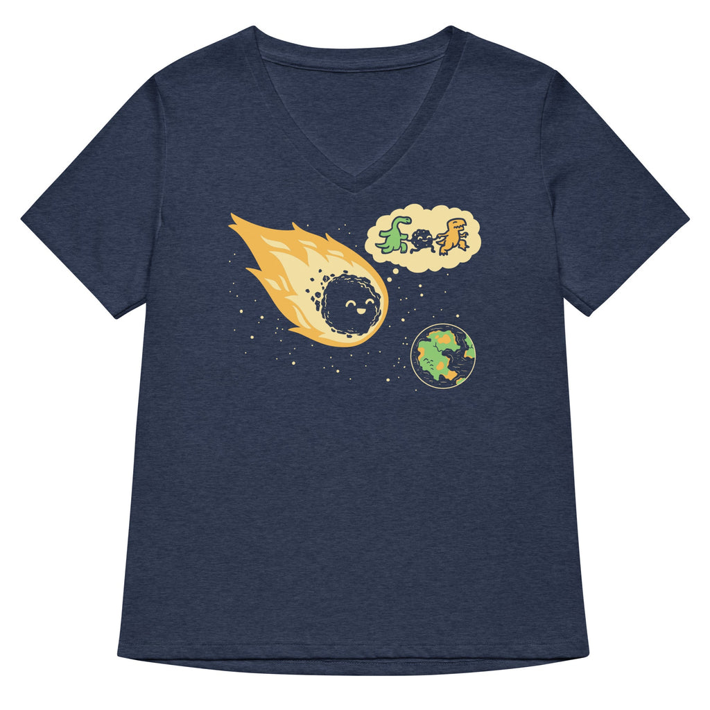 Meteor And Friends Women's V-Neck Tee