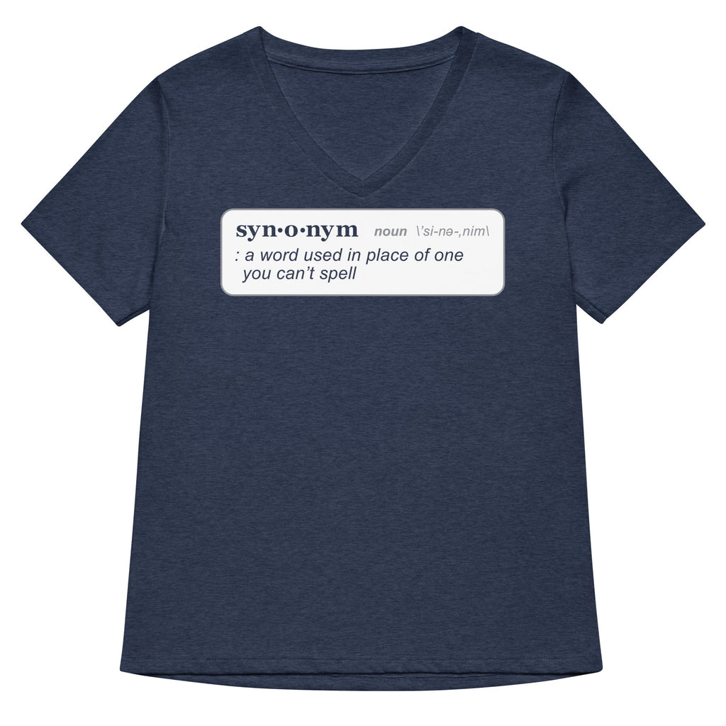 Synonym Definition Women's V-Neck Tee