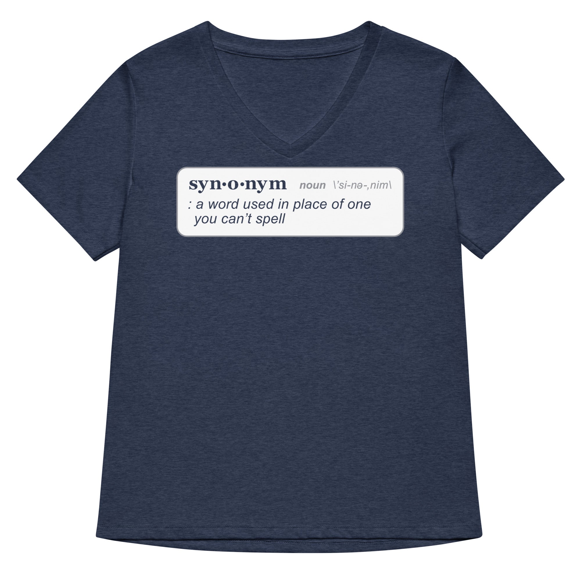 Synonym Definition Women's V-Neck Tee