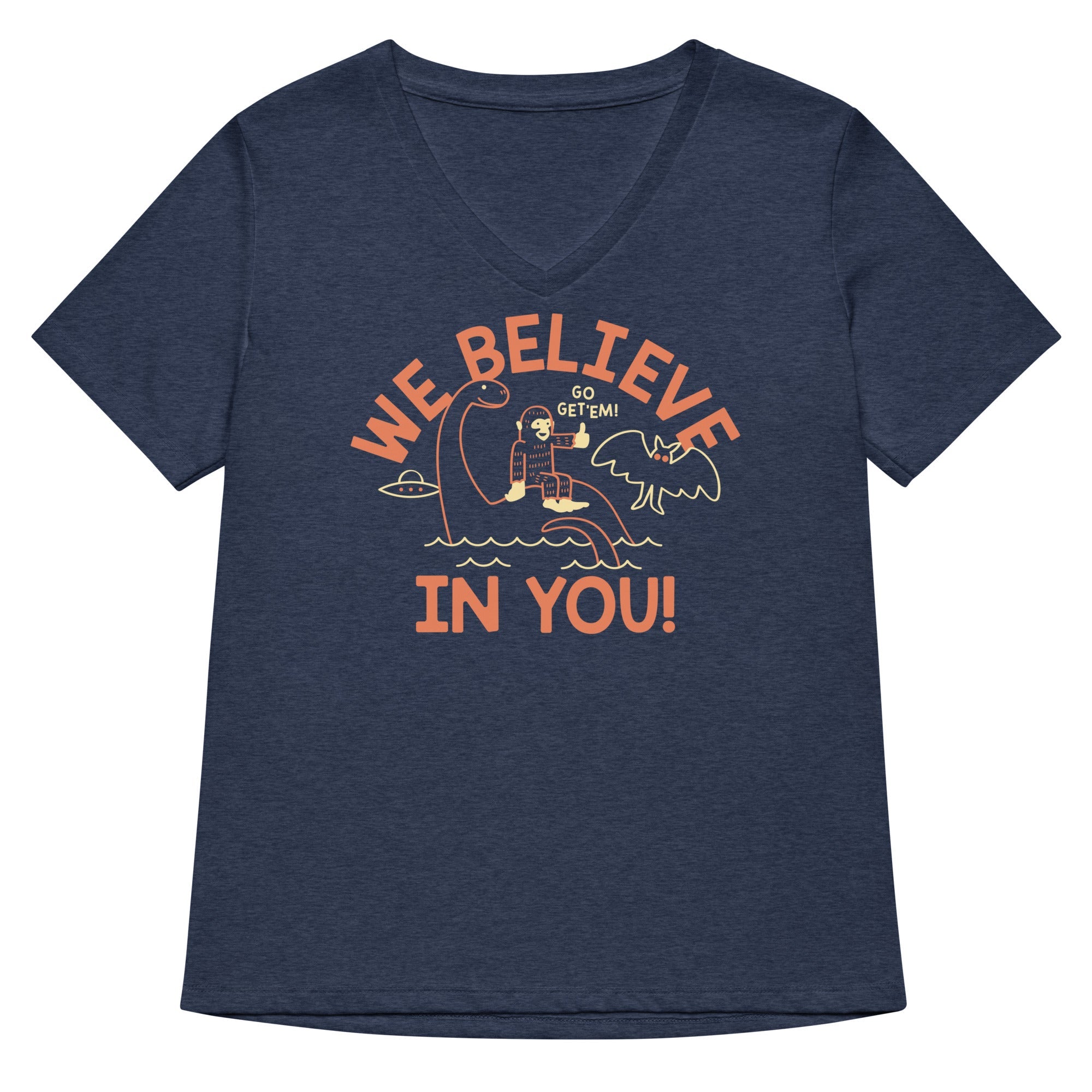 We Believe In You Women's V-Neck Tee