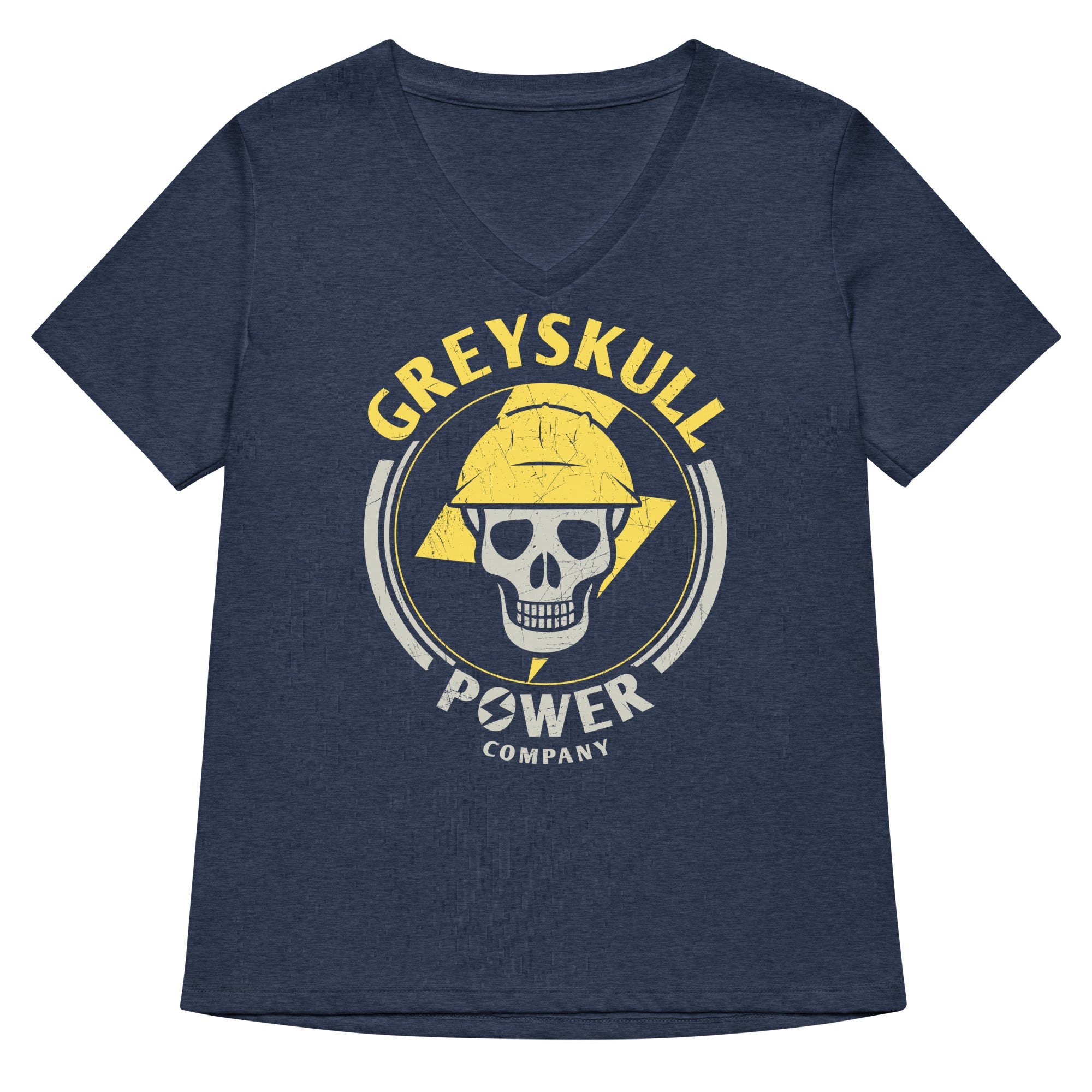 Greyskull Power Company Women's V-Neck Tee