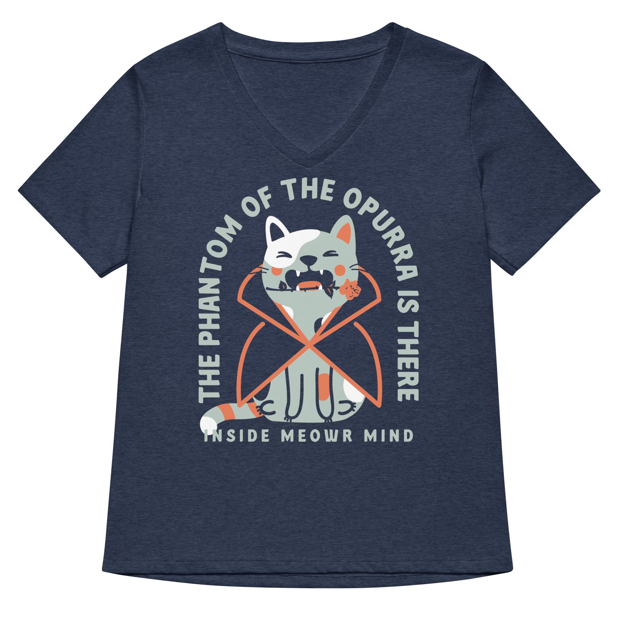 The Phantom Of The Opurra Women's V-Neck Tee