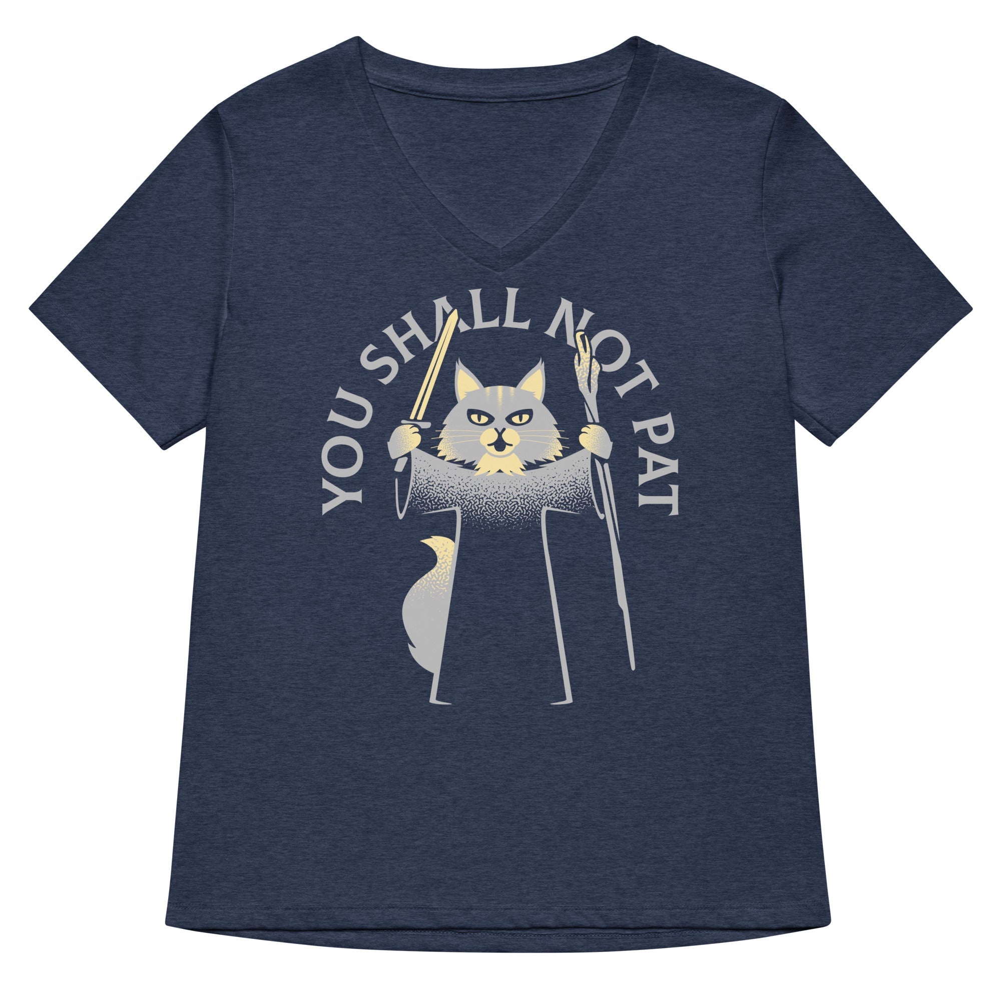 You Shall Not Pat Women's V-Neck Tee