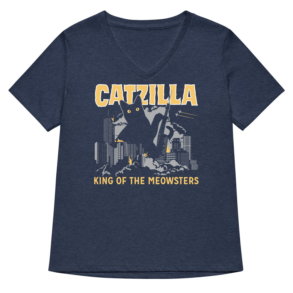 Catzilla Women's V-Neck Tee