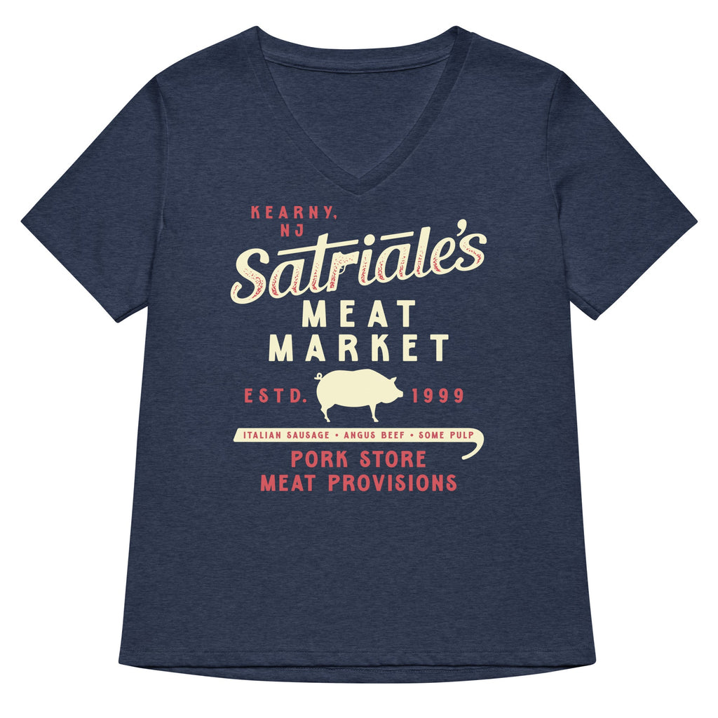 Satriale's Meat Market Women's V-Neck Tee