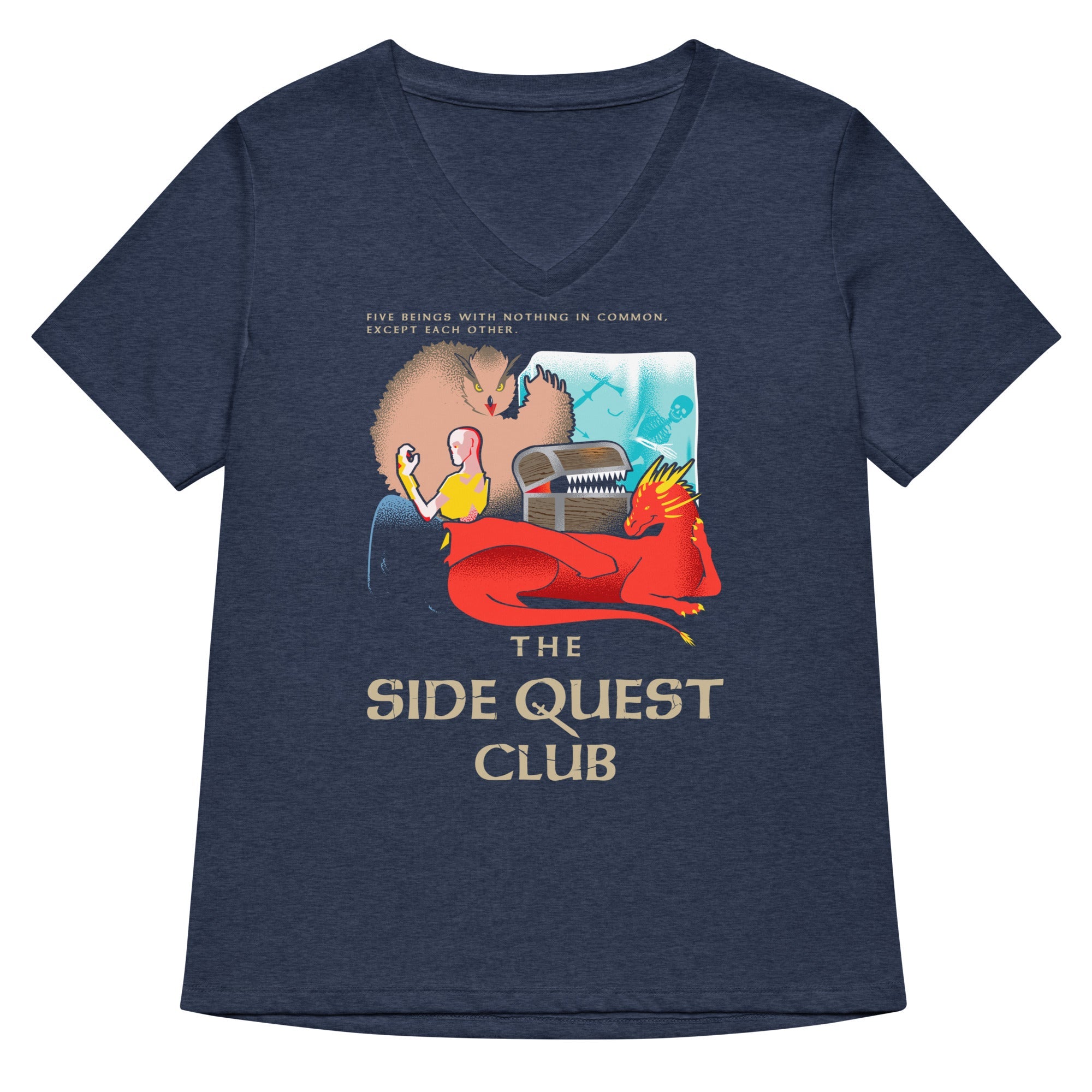 The Side Quest Club Women's V-Neck Tee