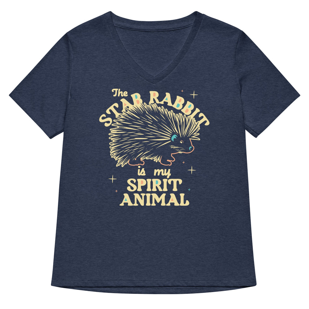 The Stab Rabbit Is My Spirit Animal Women's V-Neck Tee
