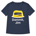 Dammit, Jim Women's V-Neck Tee