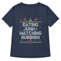 Eating Junk And Watching Rubbish Women's V-Neck Tee