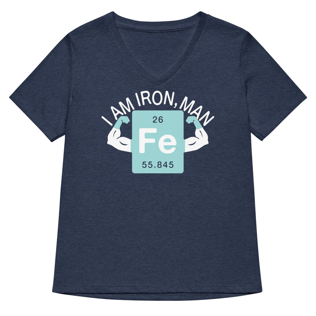 I Am Iron, Man Women's V-Neck Tee