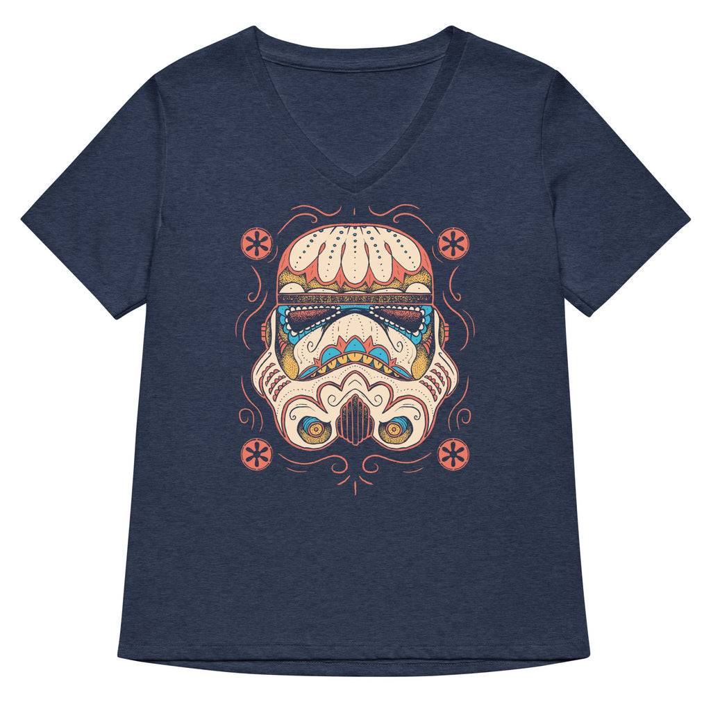 Sugar Skull Trooper Women's V-Neck Tee