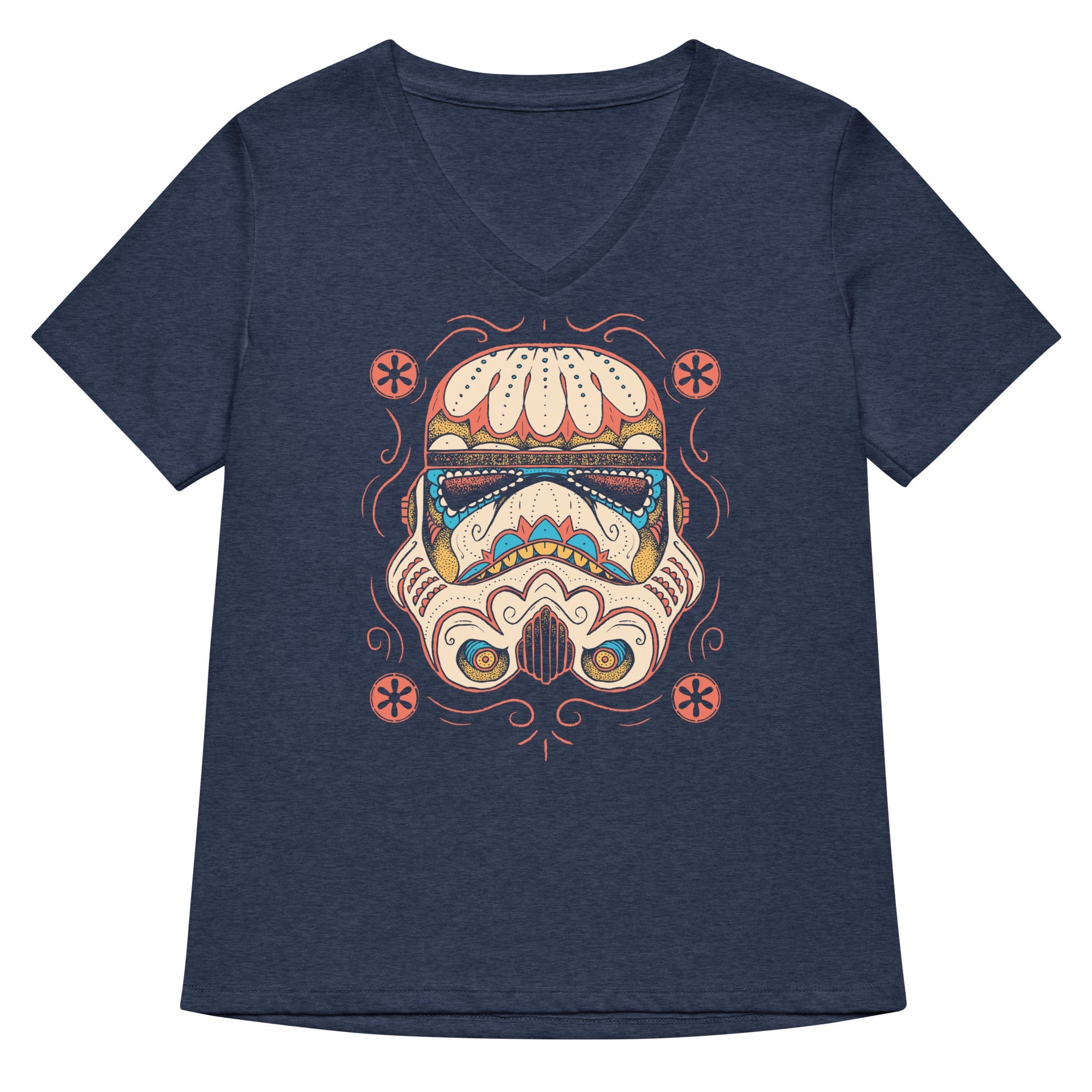 Sugar Skull Trooper Women's V-Neck Tee